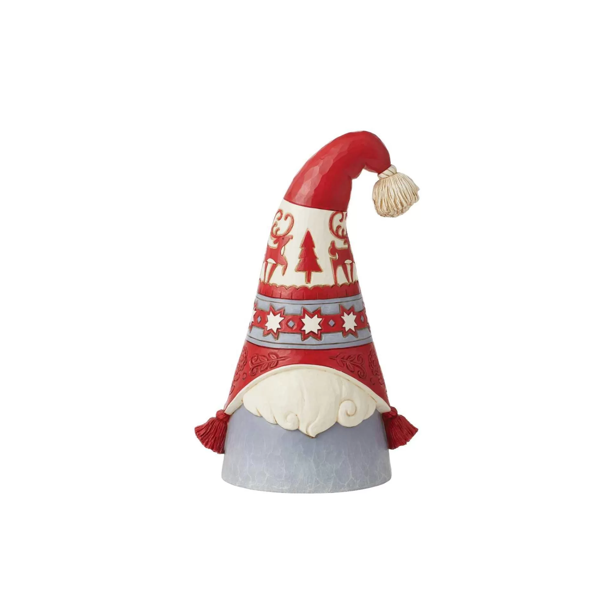 Jim Shore Heartwood Creek Nordic Noel Gnome Flap Hat Fig