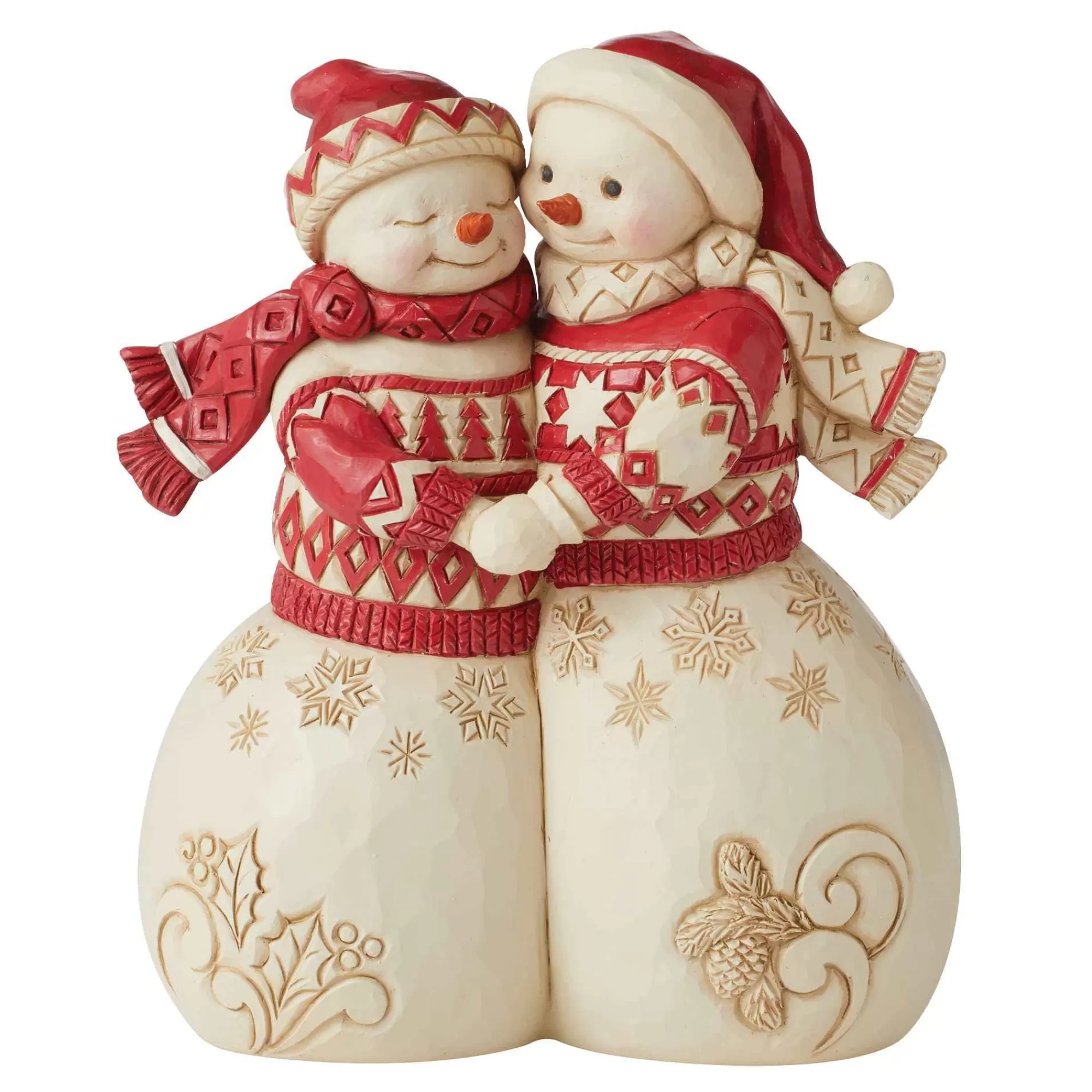 Jim Shore Heartwood Creek Nordic Noel Snowman Couple