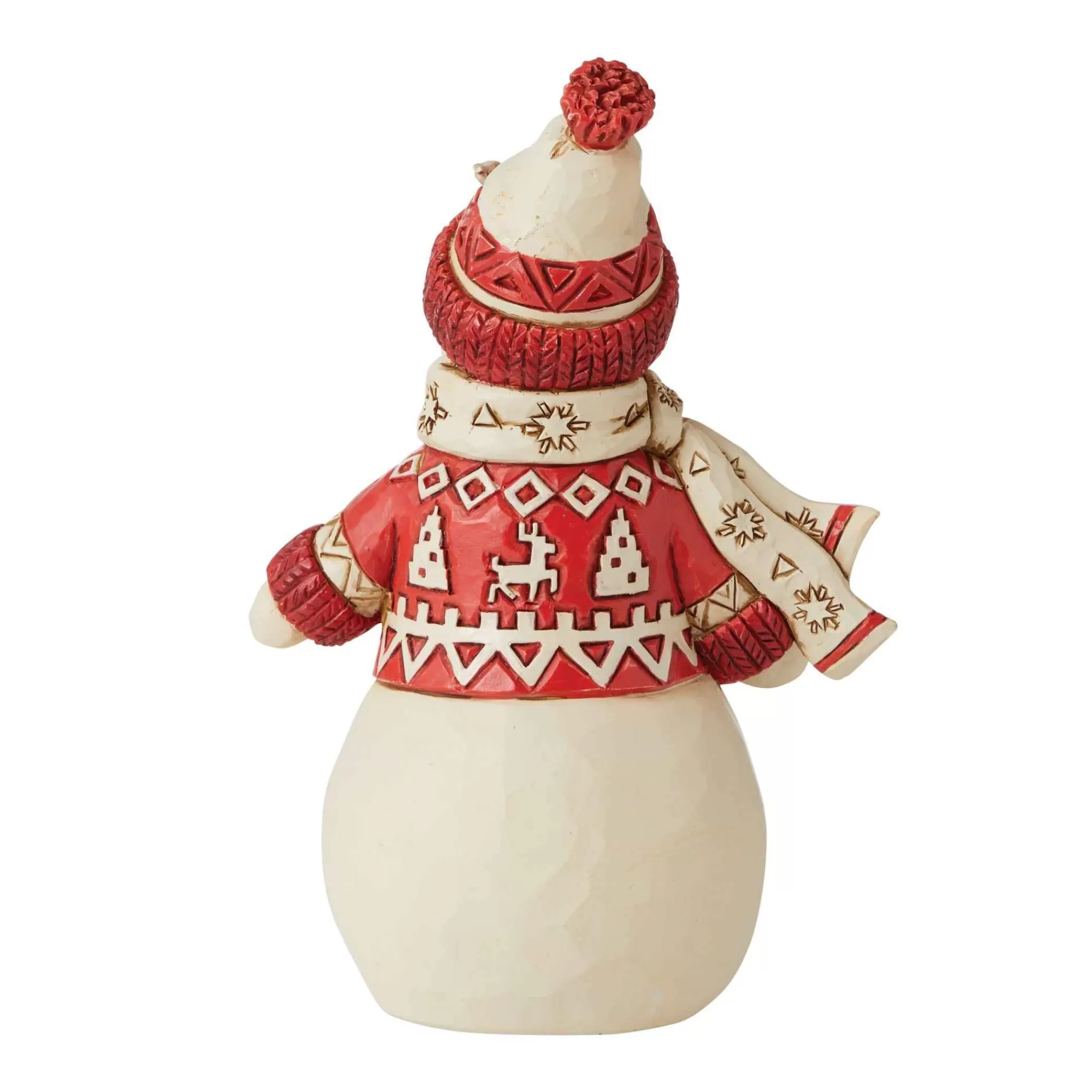 Jim Shore Heartwood Creek Nordic Noel Snowman In Sweater