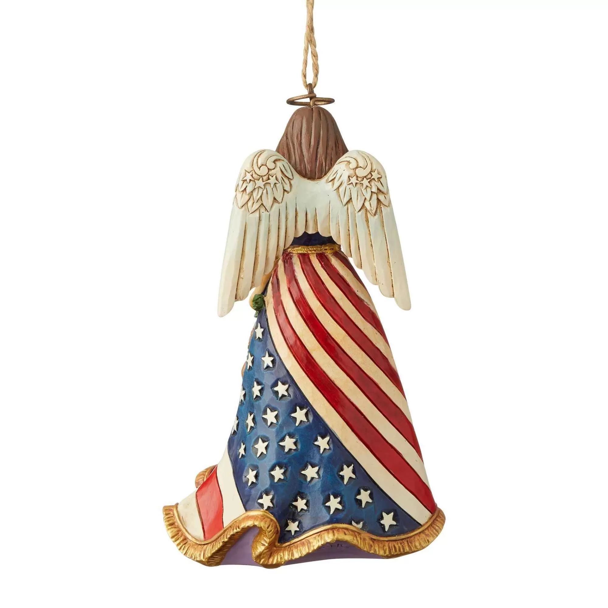 Jim Shore Heartwood Creek Patriotic Angel Ornament