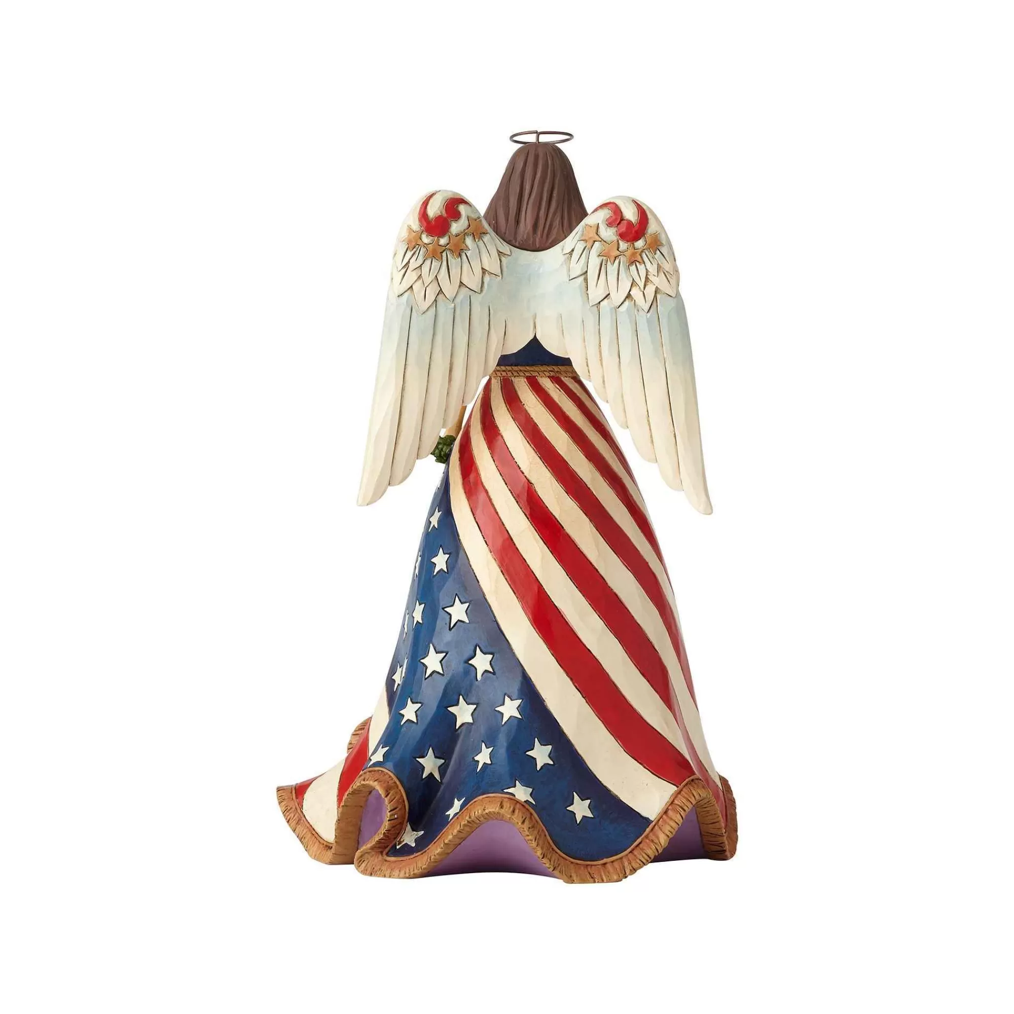 Jim Shore Heartwood Creek Patriotic Angel W/Flag Dress