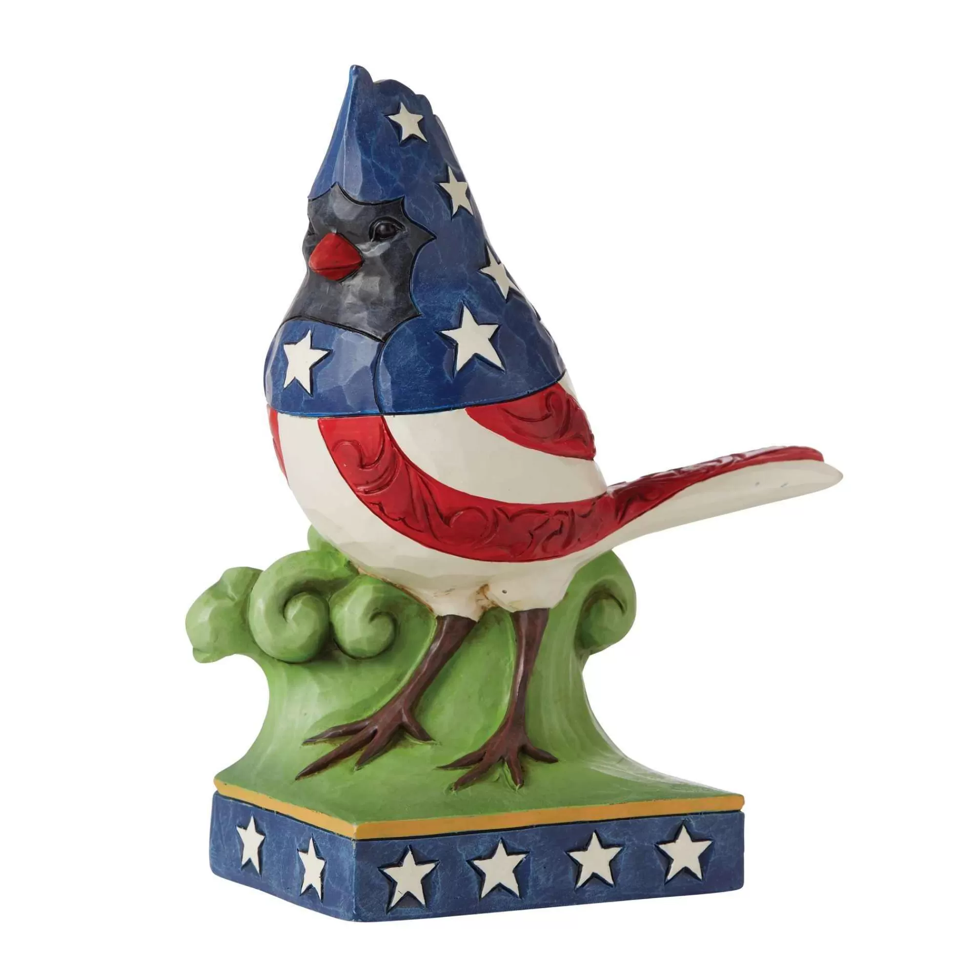 Jim Shore Heartwood Creek Patriotic Cardinal