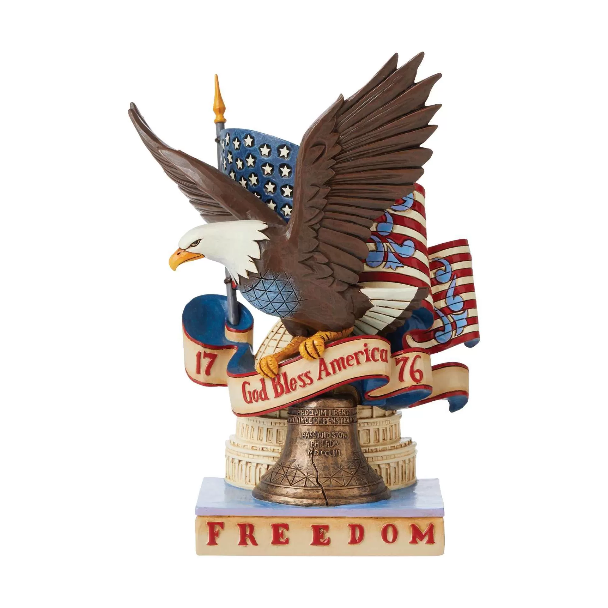 Jim Shore Heartwood Creek Patriotic Freedom Eagle