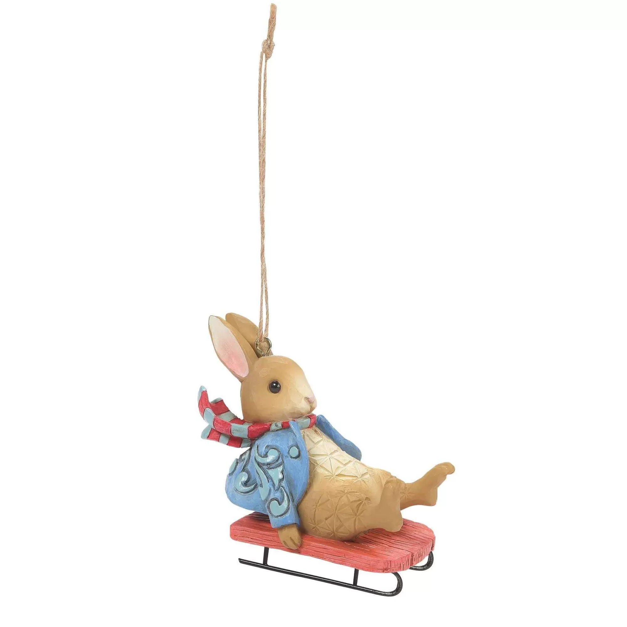 Beatrix Potter by Jim Shore Peter Rabbit Sledging Ornament