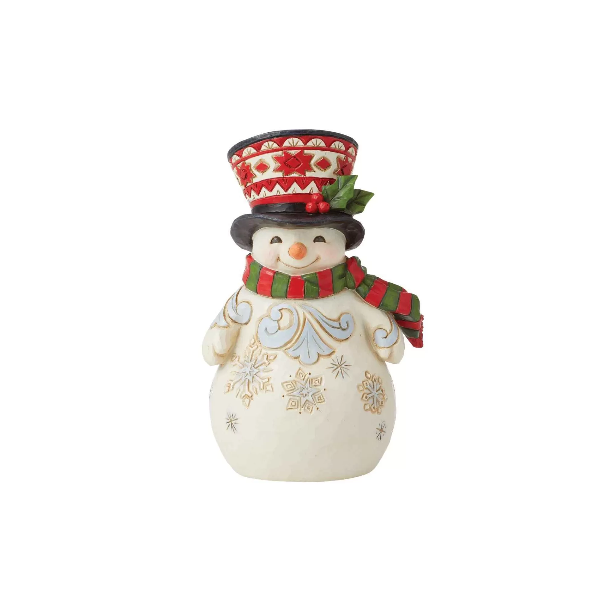 Jim Shore Heartwood Creek Pint Size Snowman W/Large Hat