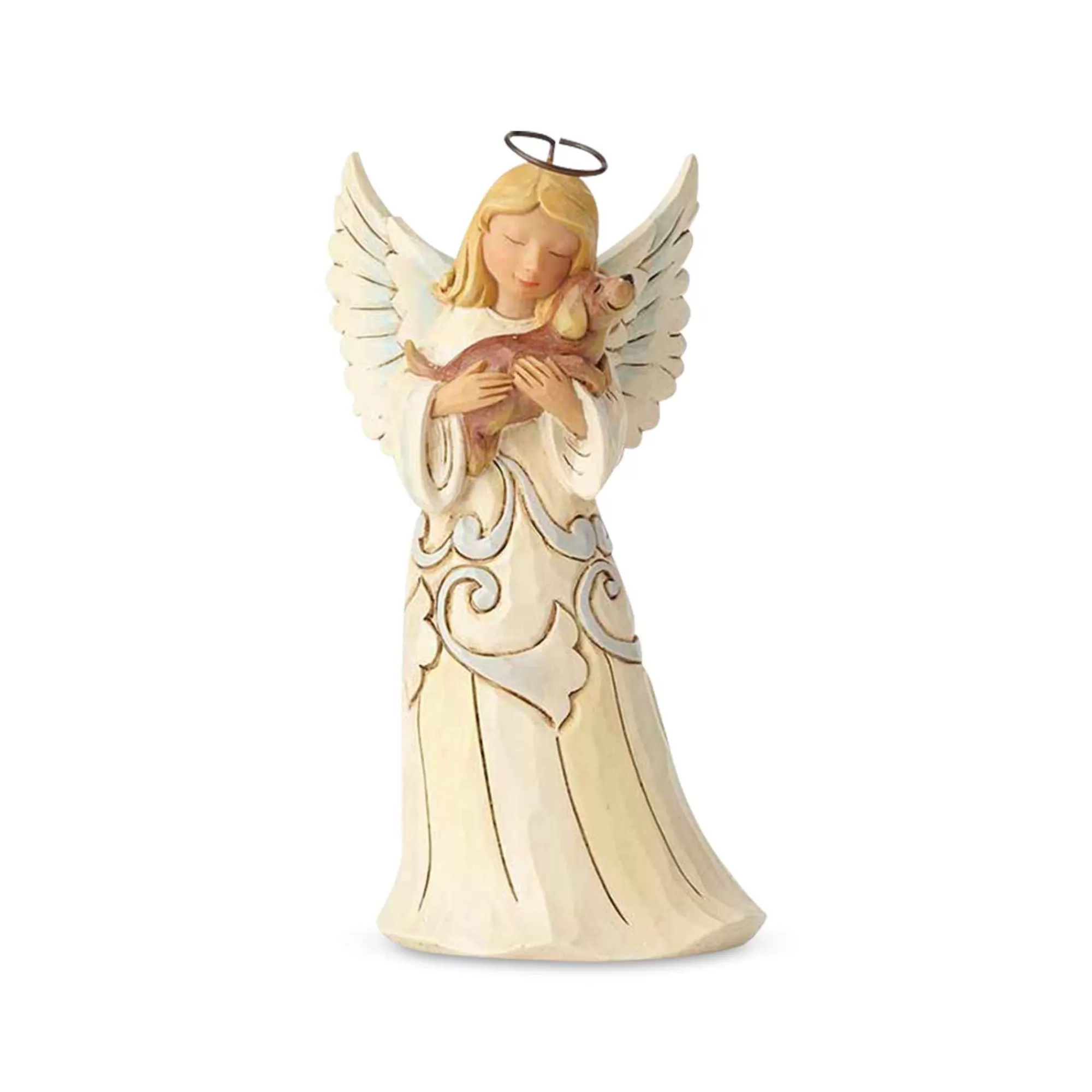 Jim Shore Heartwood Creek Pint Sized Angel With Dog