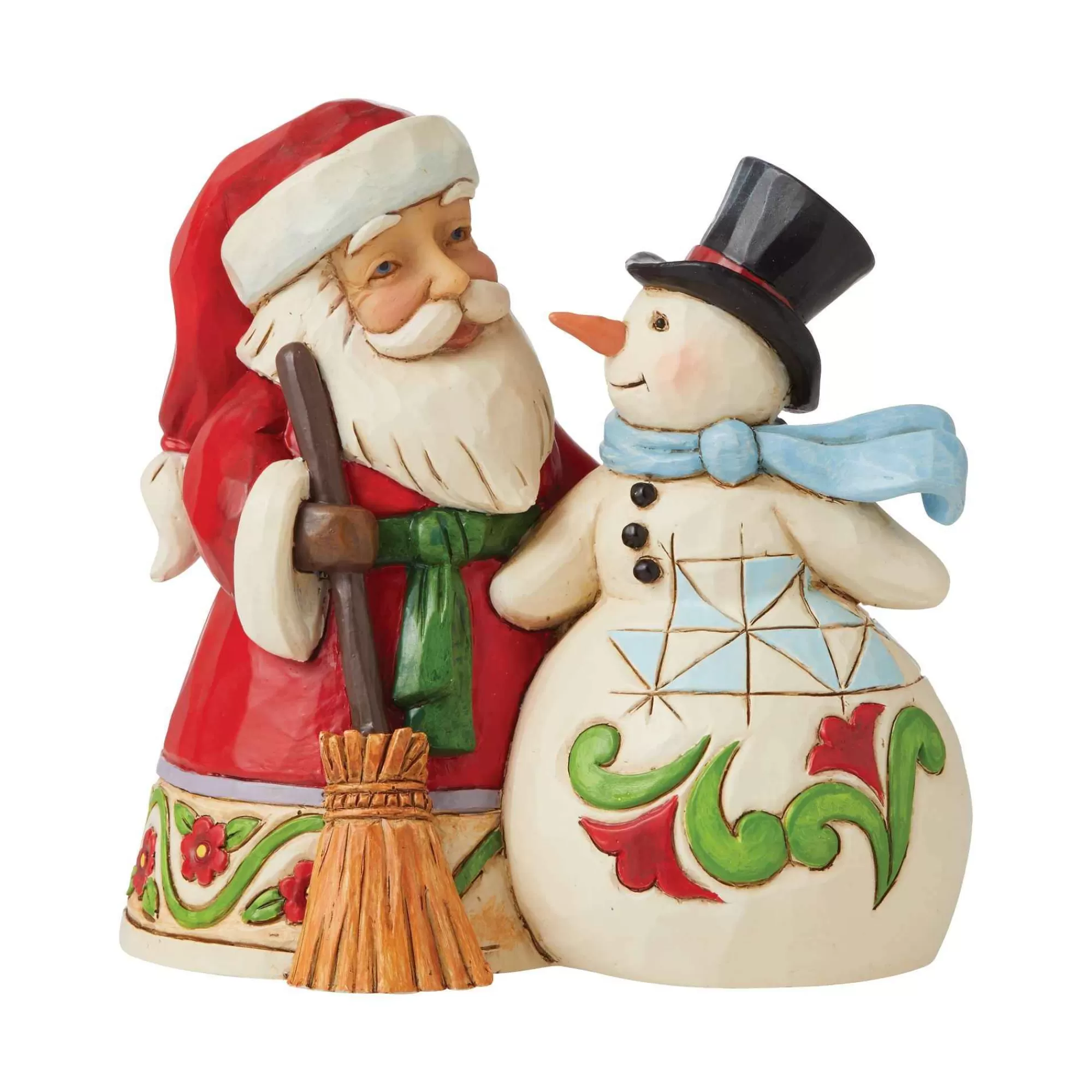 Jim Shore Heartwood Creek Pint Sized Santa And Snowman