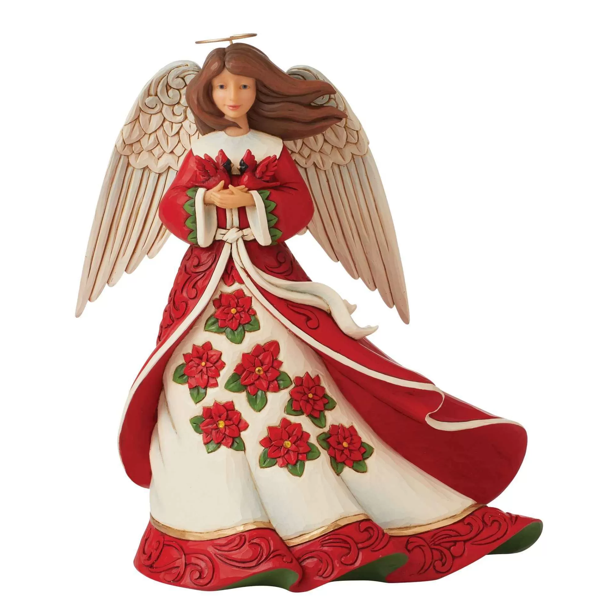 Jim Shore Heartwood Creek Red Christmas Angel Figurine