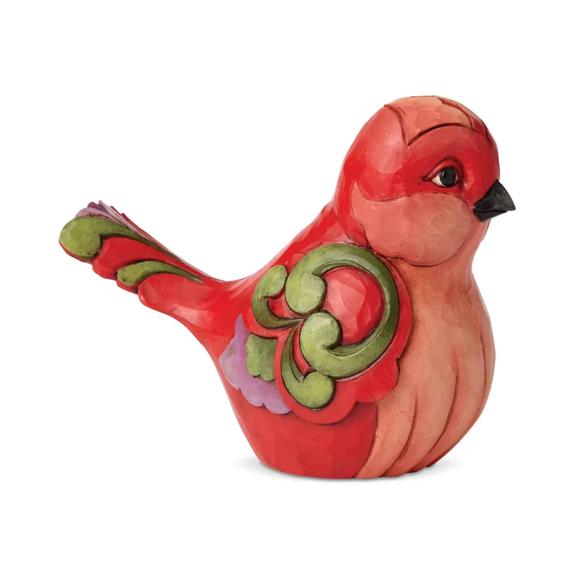 Jim Shore Heartwood Creek Red Floral Bird