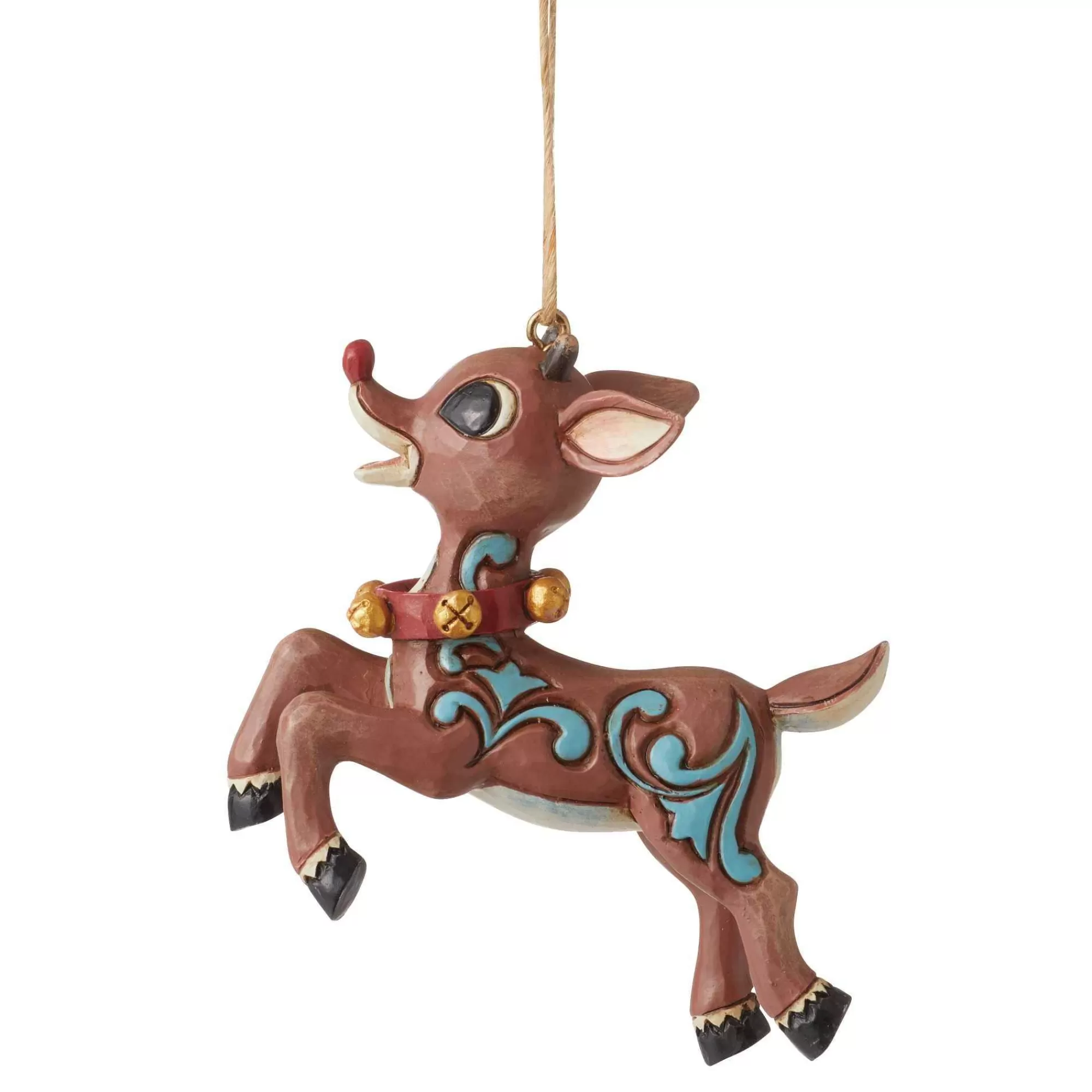 Rudolph Traditions by Jim Shore Rudolph In Flight Ornament