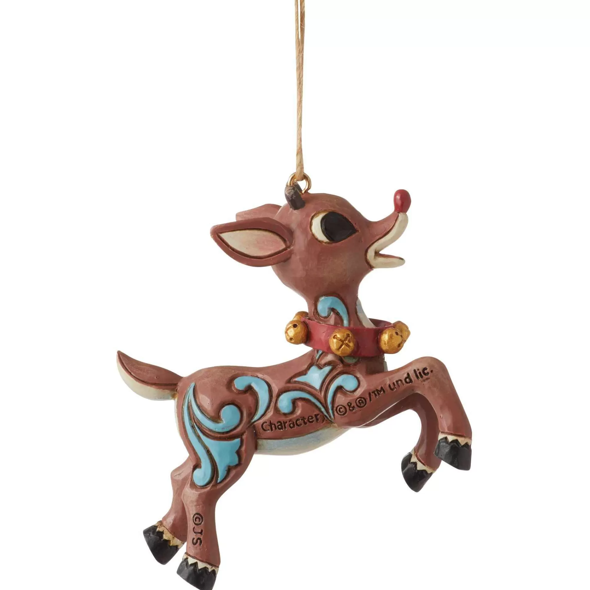 Rudolph Traditions by Jim Shore Rudolph In Flight Ornament