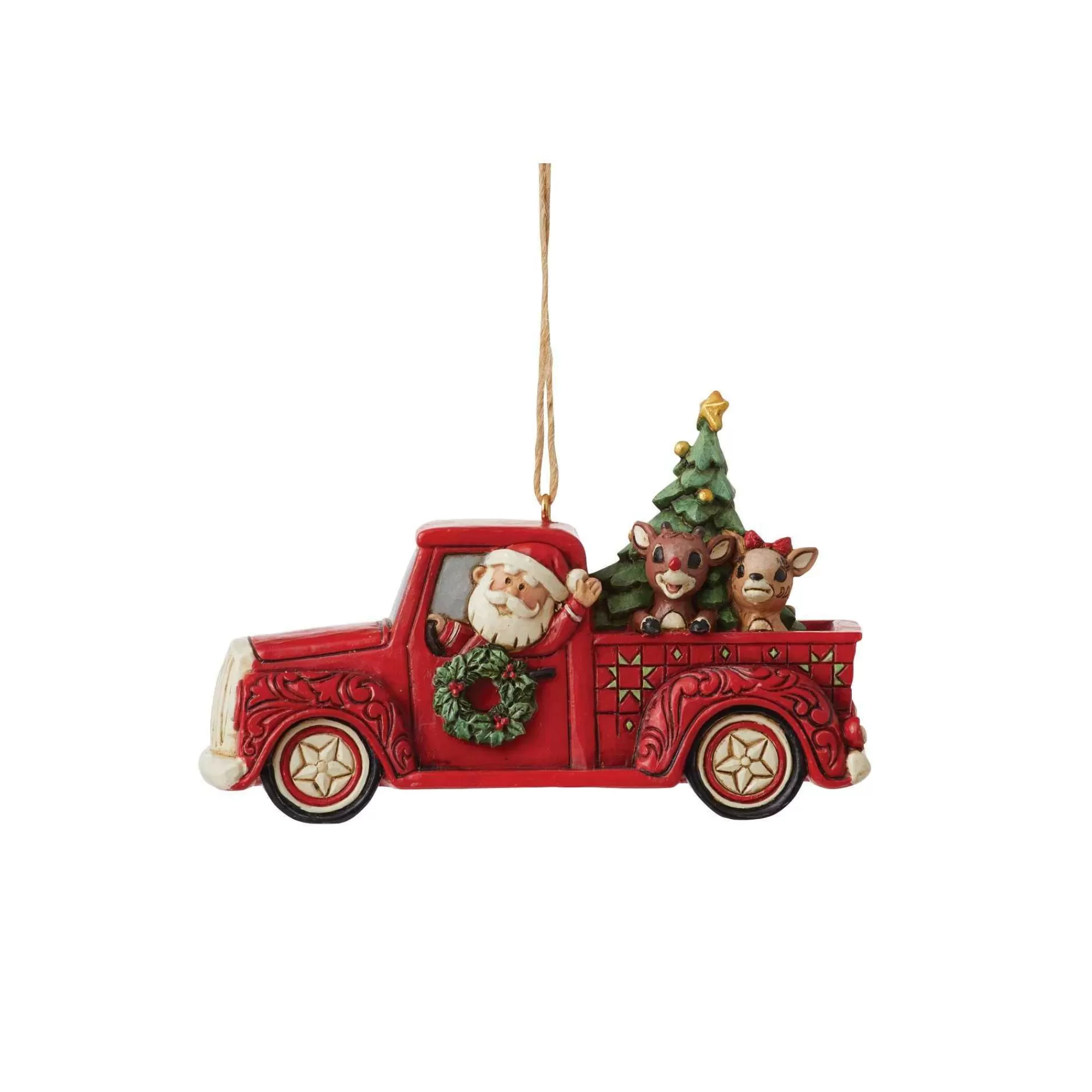 Rudolph Traditions by Jim Shore Rudolph In Red Truck Ornament