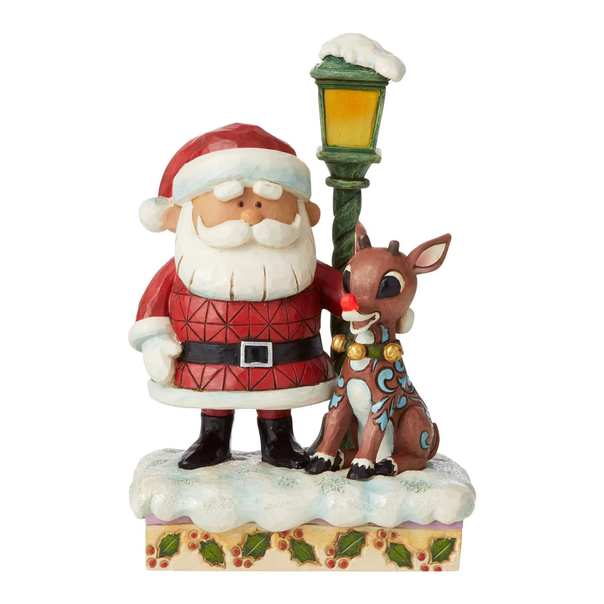 Rudolph Traditions by Jim Shore Rudolph, Santa And Lamp Post