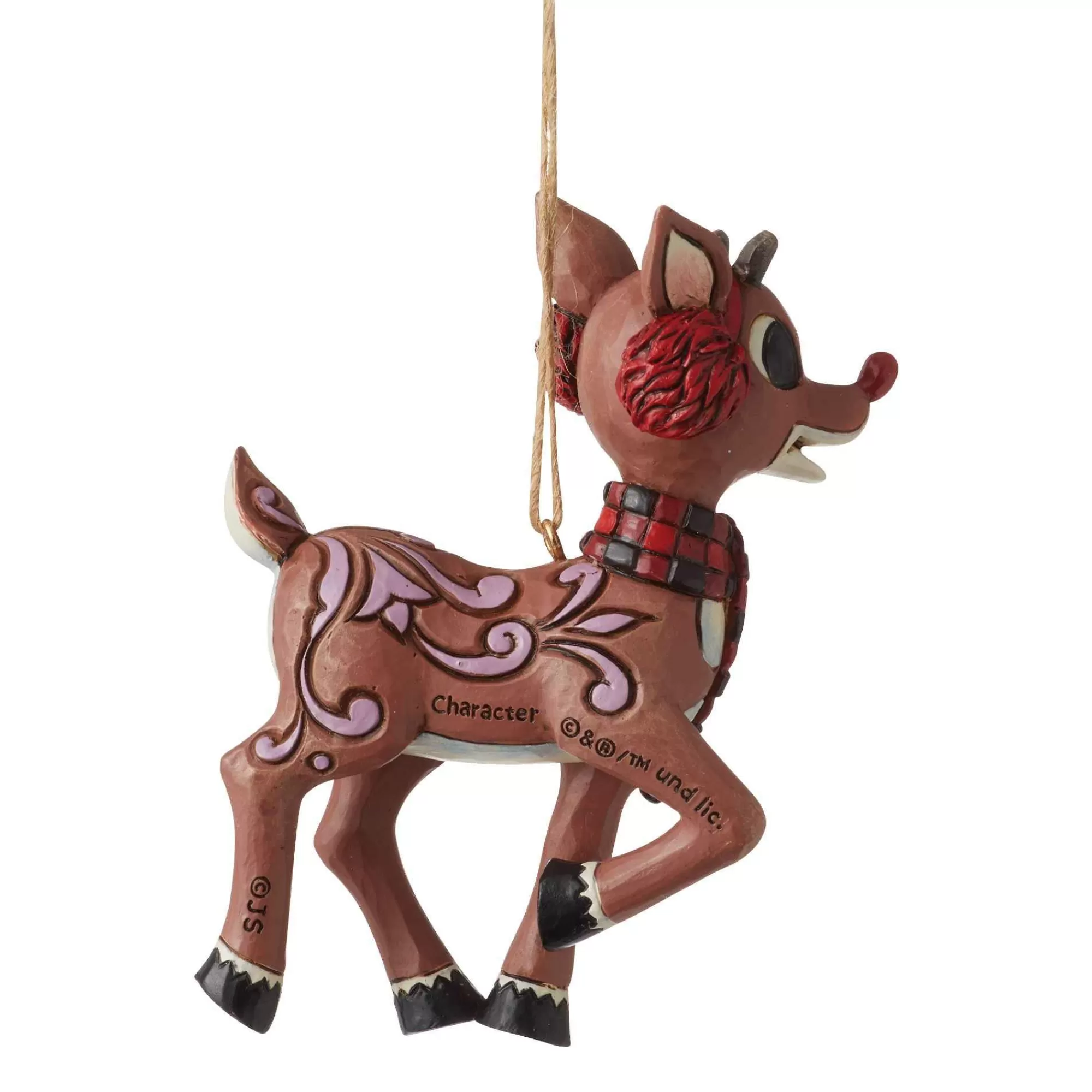 Rudolph Traditions by Jim Shore Rudolph With Earmuffs Ornament