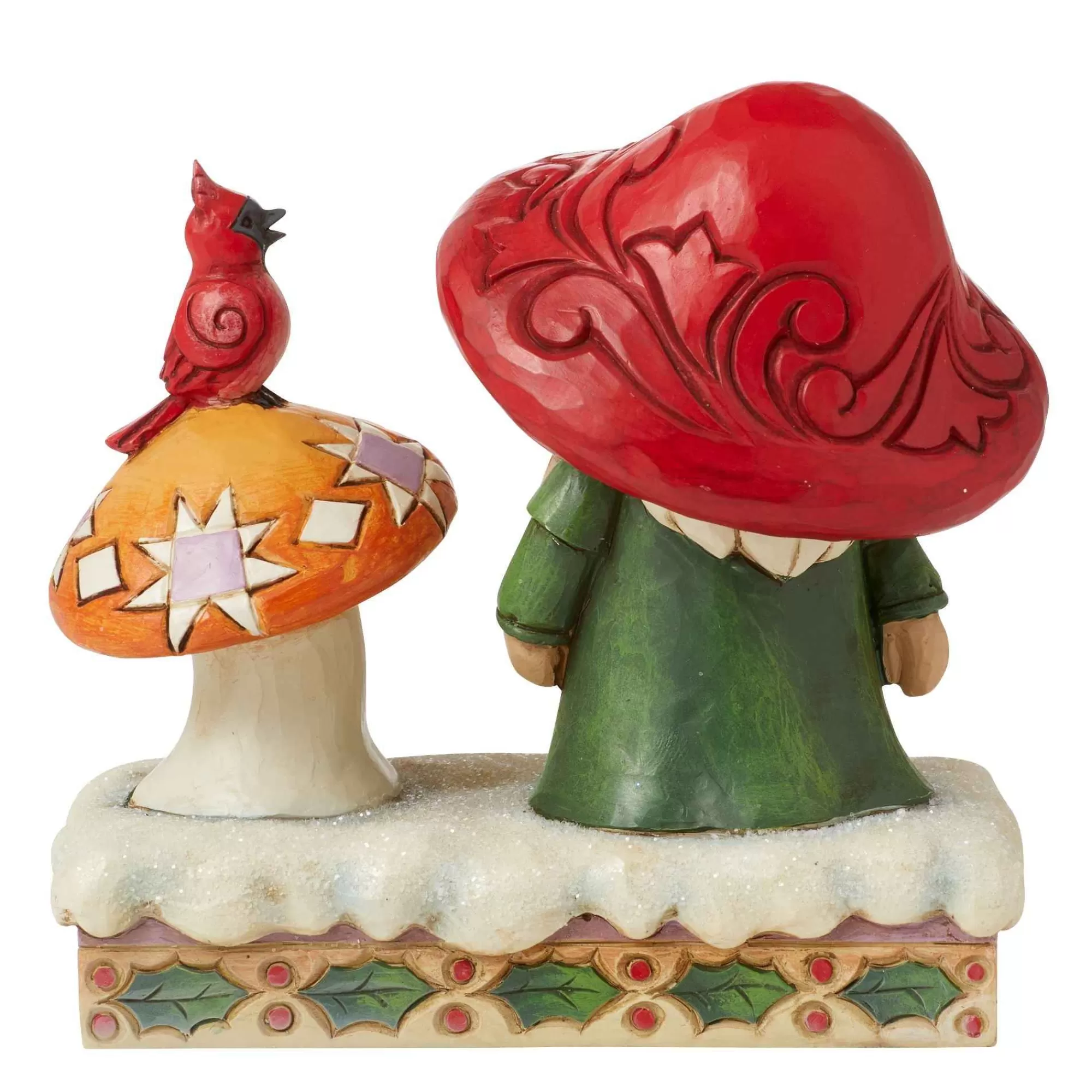 Jim Shore Heartwood Creek Santa By Mushroom And Bird