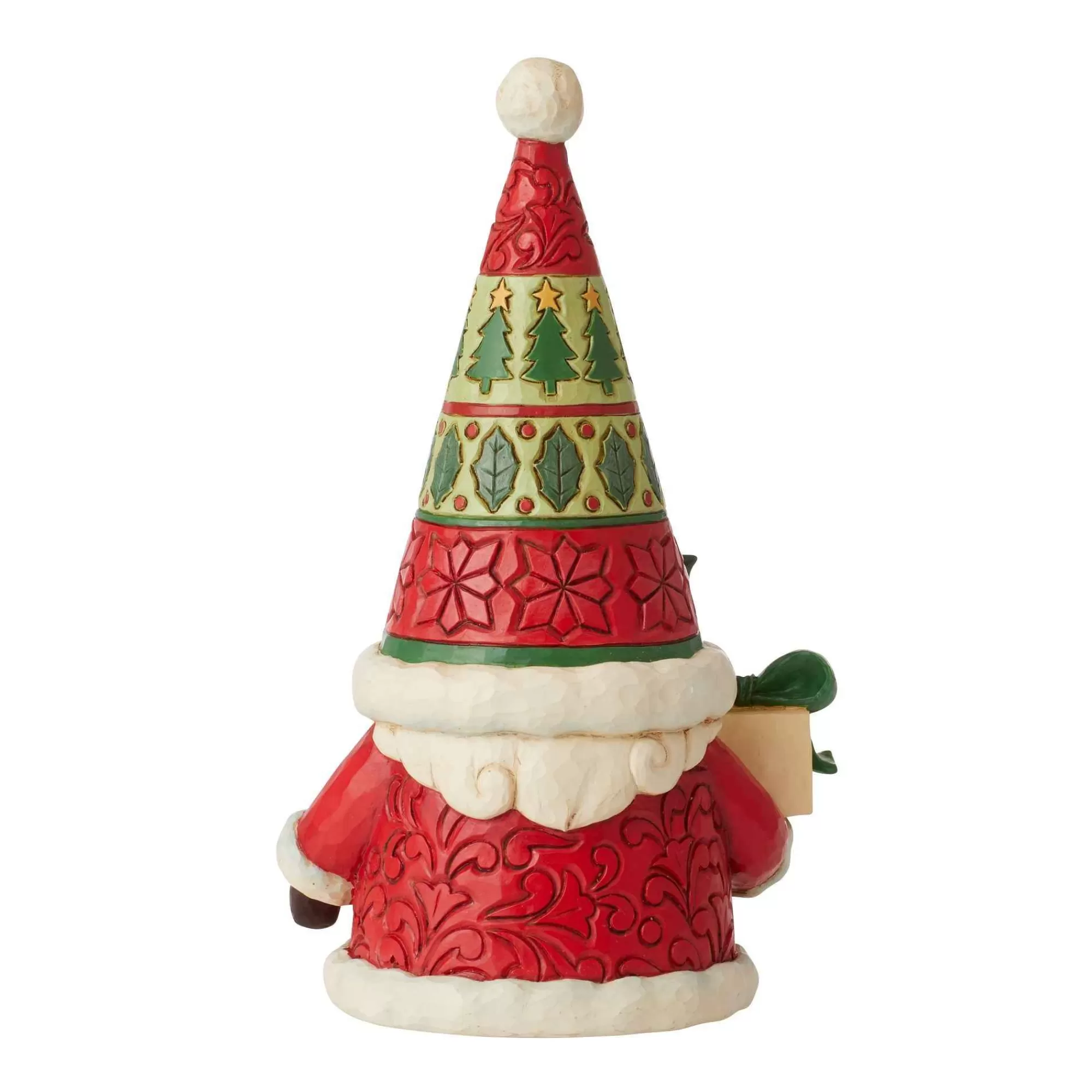 Jim Shore Heartwood Creek Santa Gnome Holding Gifts