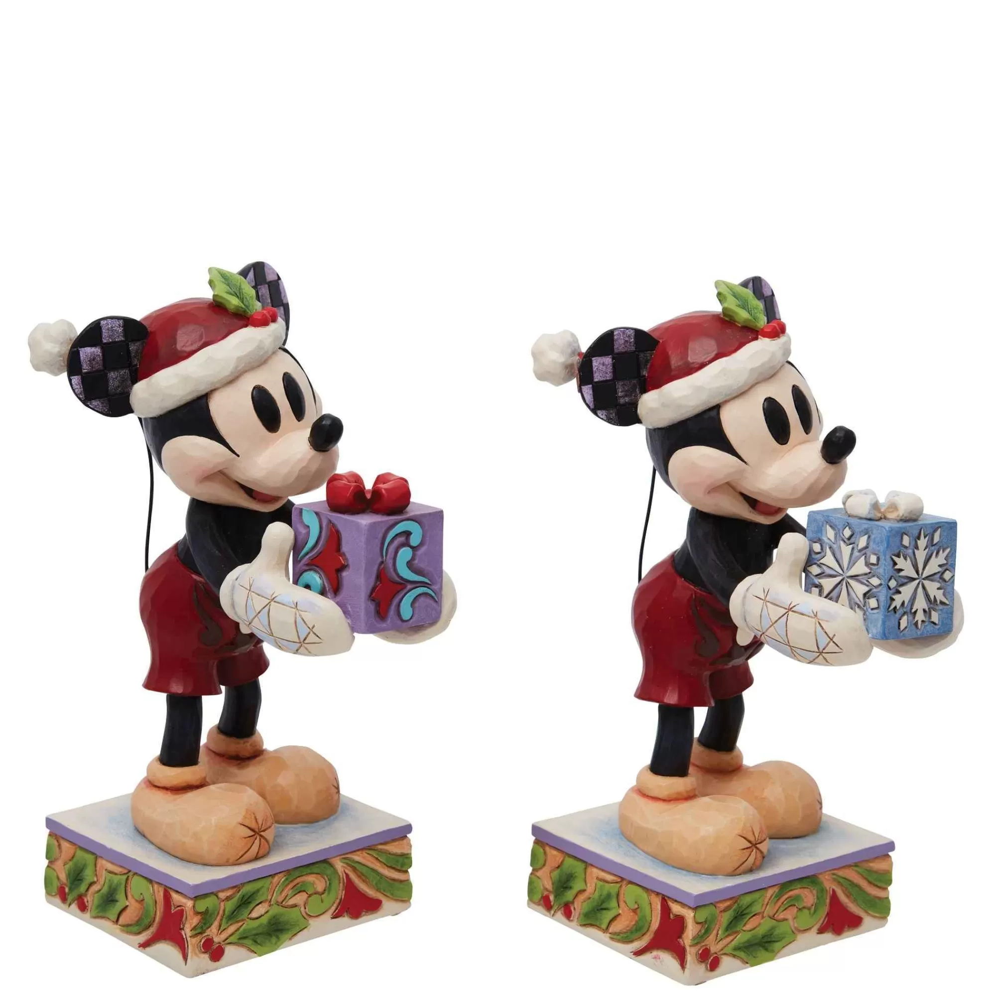 Disney Traditions Santa Mickey With Gift