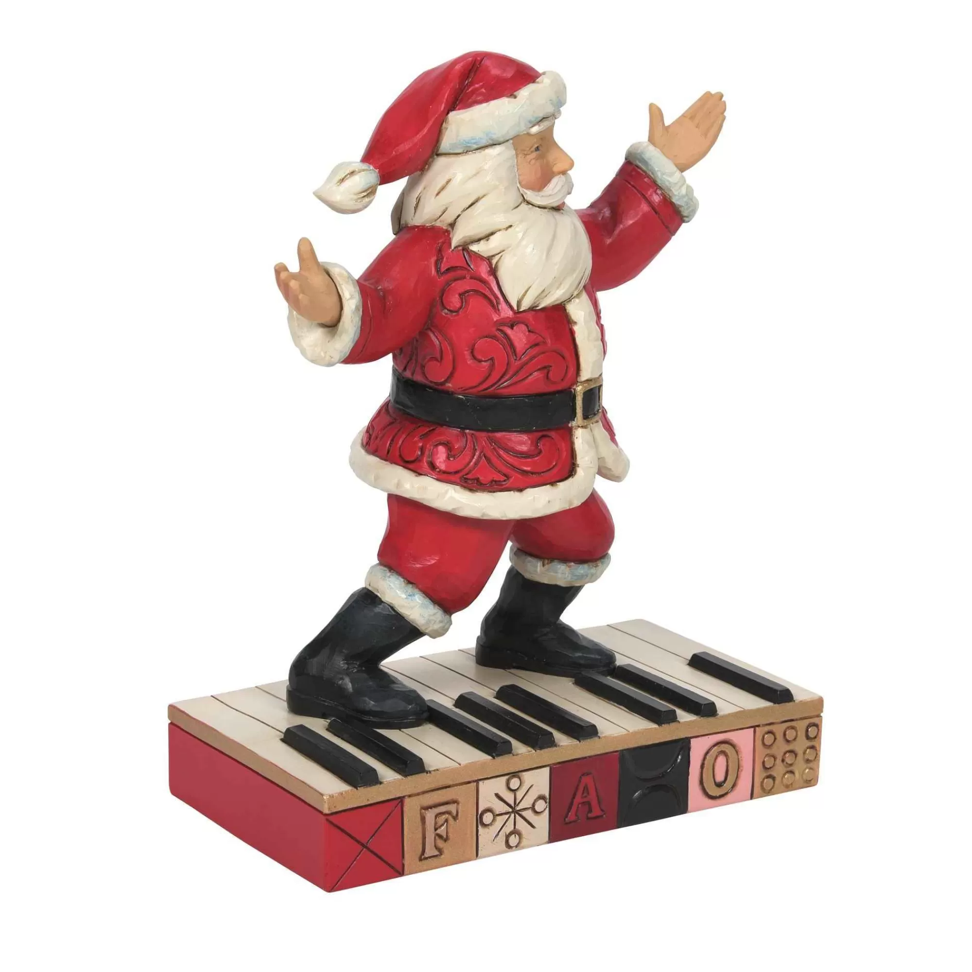 FAO Schwarz by Jim Shore Santa On Keyboard