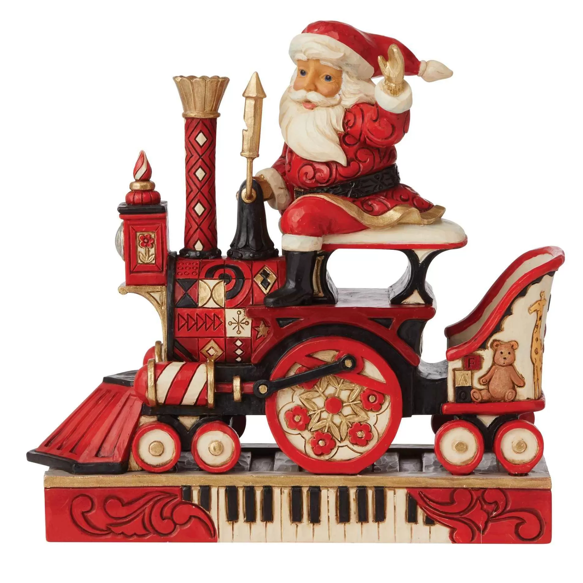 FAO Schwarz by Jim Shore Santa Riding Fao Schwarz Train