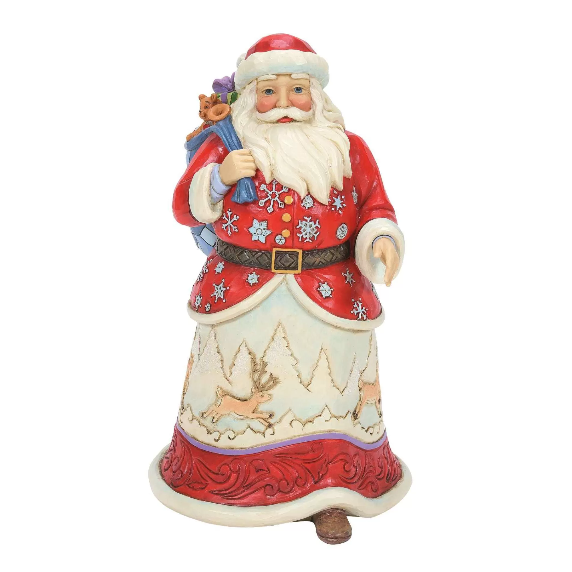 Jim Shore Heartwood Creek Santa With Bag Over Shoulder