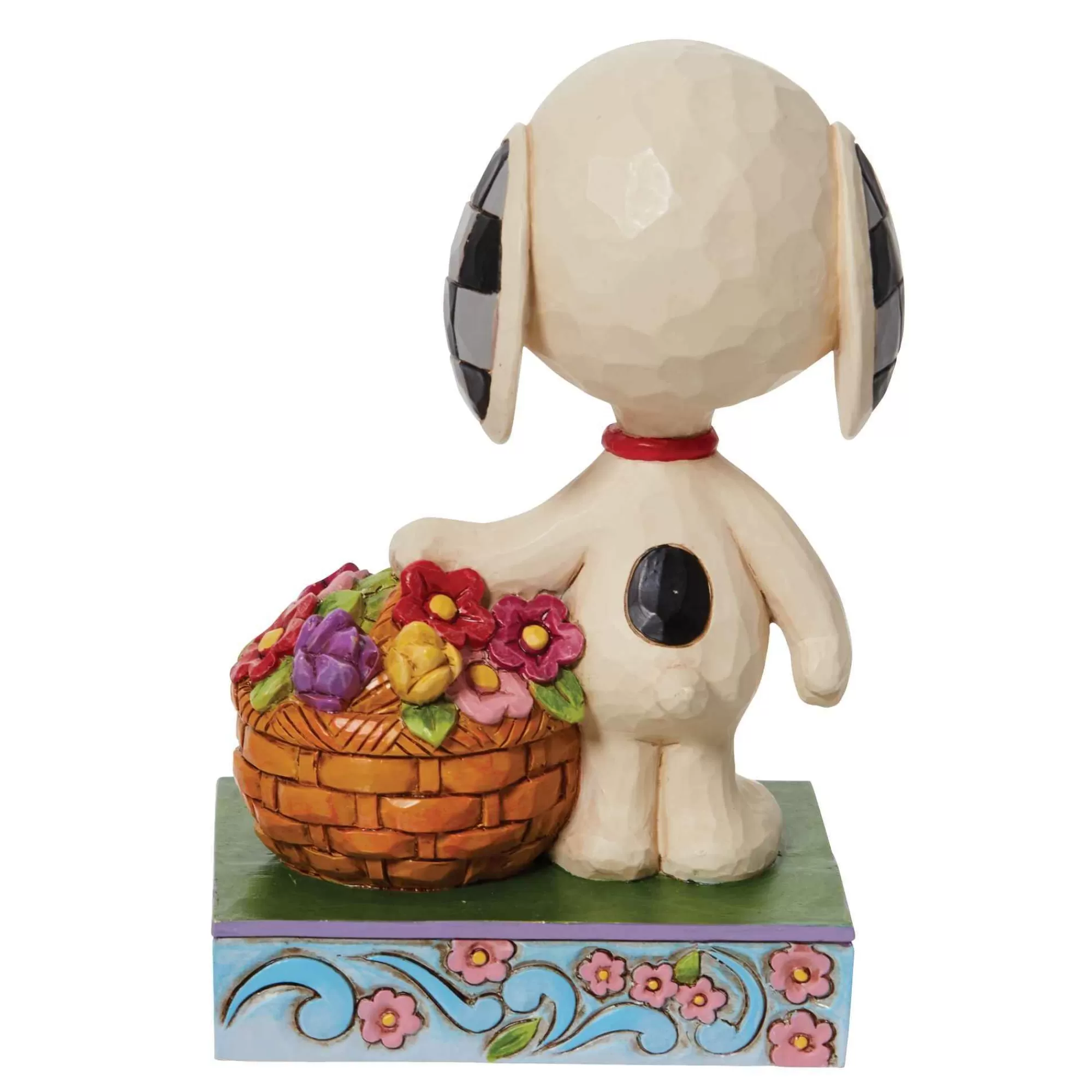 Peanuts by Jim Shore Snoopy Basket Of Tulips