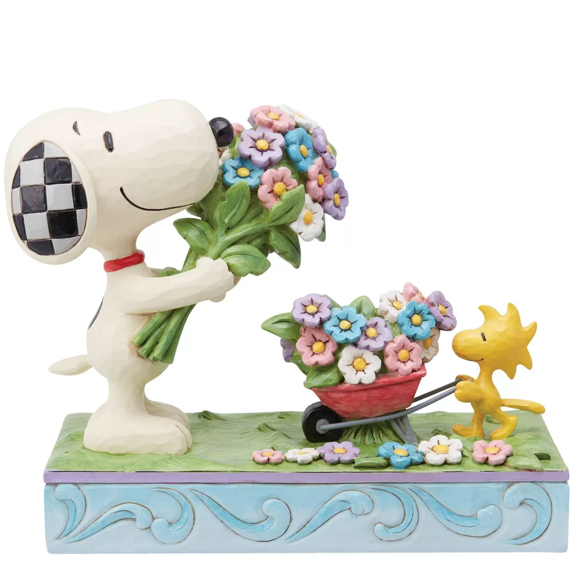 Peanuts by Jim Shore Snoopy Flowers & Woodstock