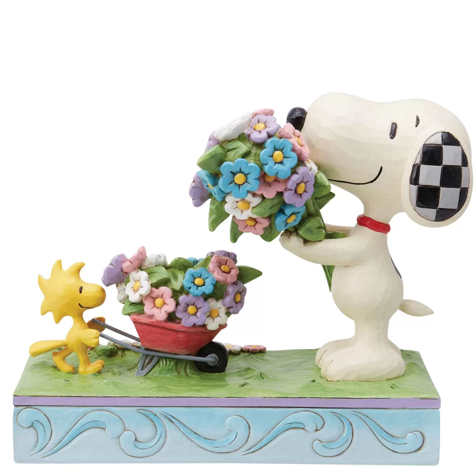 Peanuts by Jim Shore Snoopy Flowers & Woodstock