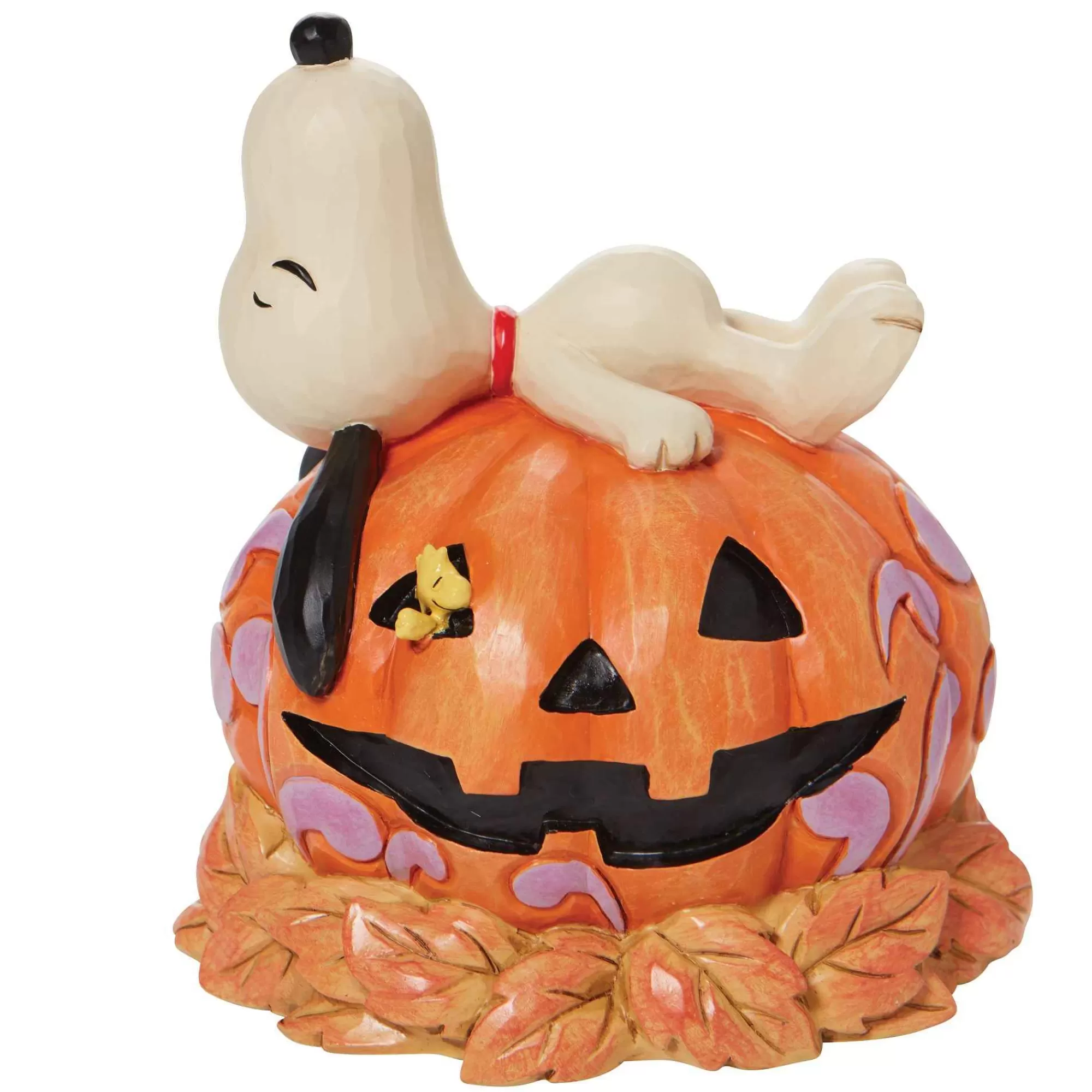 Peanuts by Jim Shore Snoopy Laying Ontop Of Carved