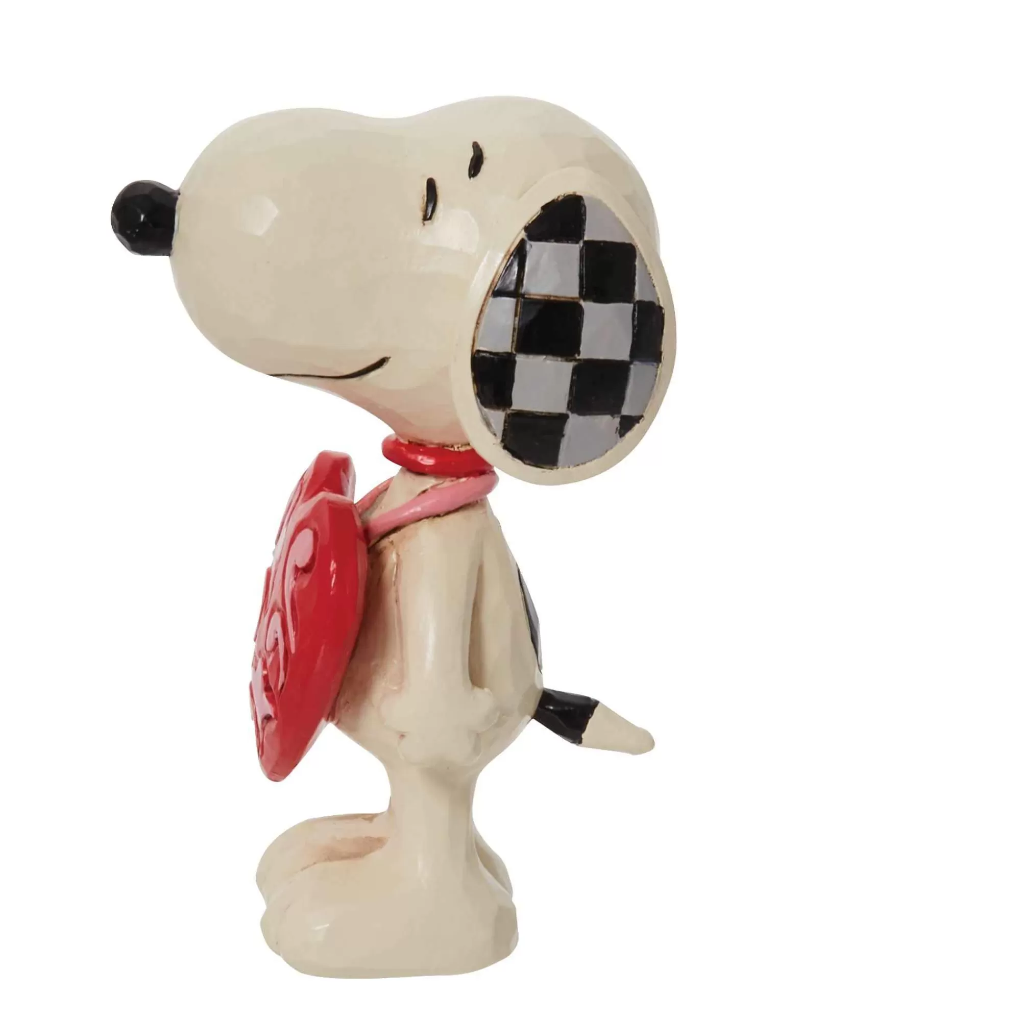 Peanuts by Jim Shore Snoopy Wearing Heart Sign