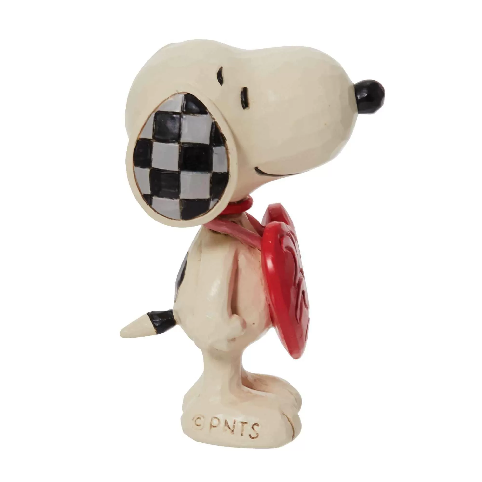 Peanuts by Jim Shore Snoopy Wearing Heart Sign