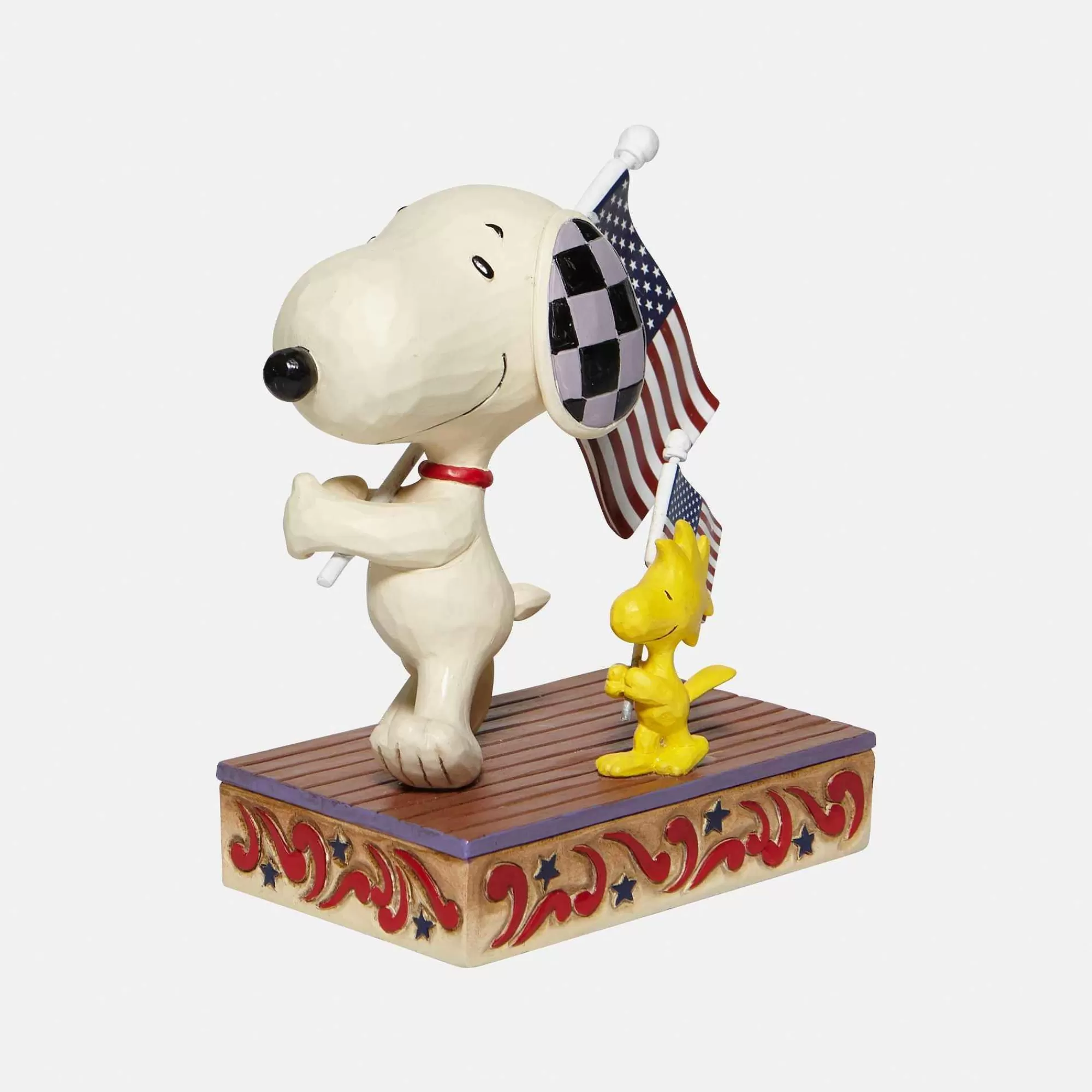 Peanuts by Jim Shore Snoopy/Woodstock With Flags