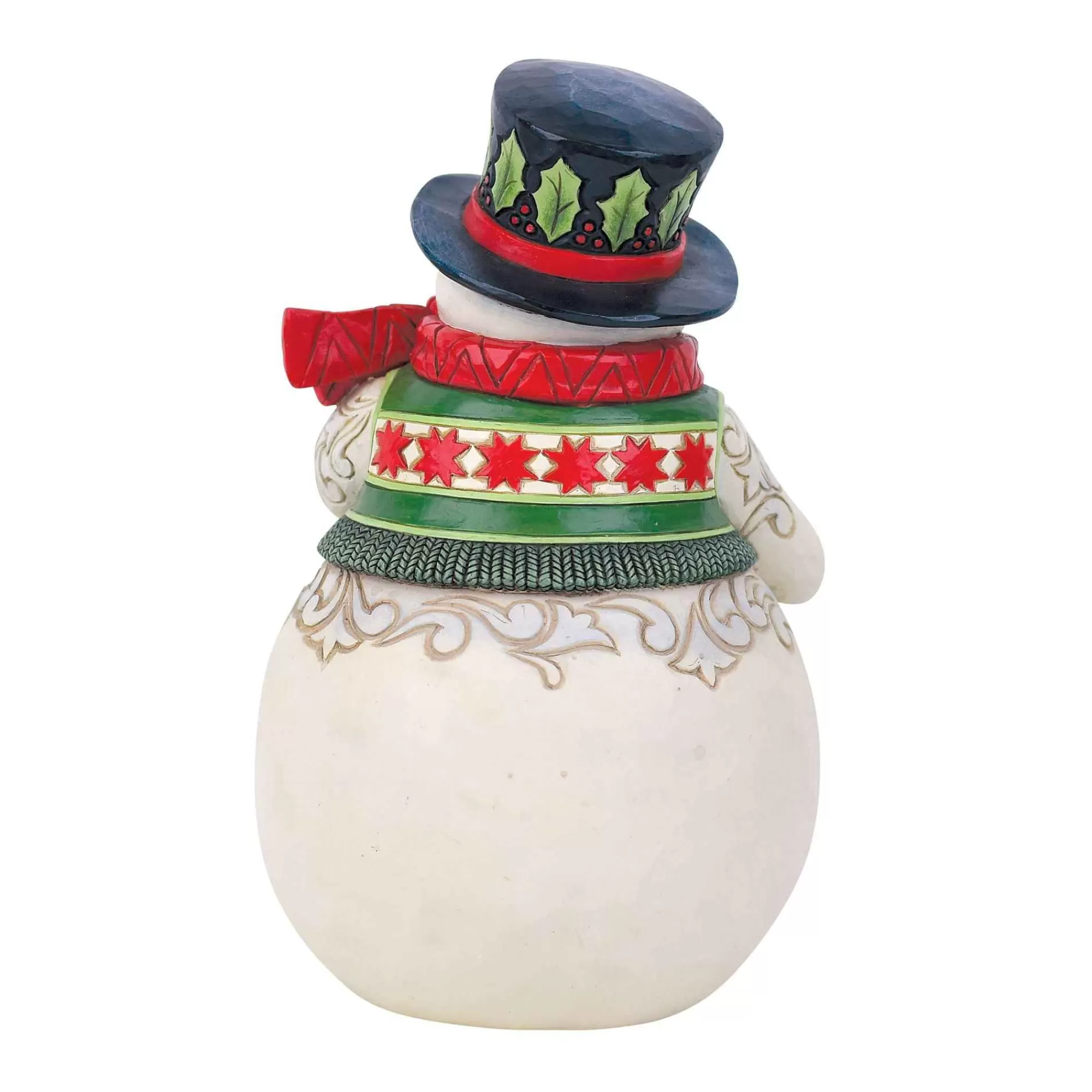 Jim Shore Heartwood Creek Snowman With Cardinal Scene