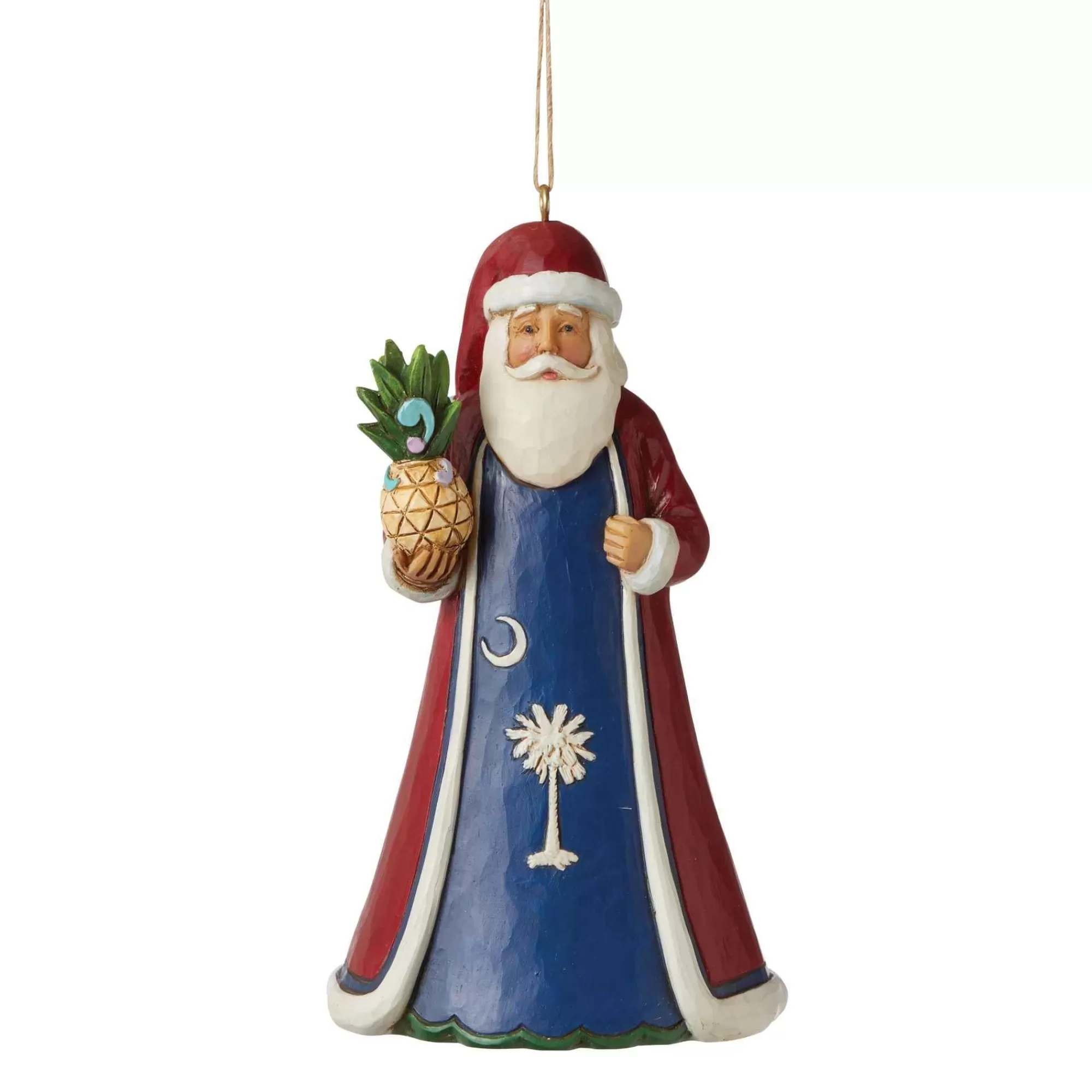 Jim Shore Heartwood Creek South Carolina Santa Ornament