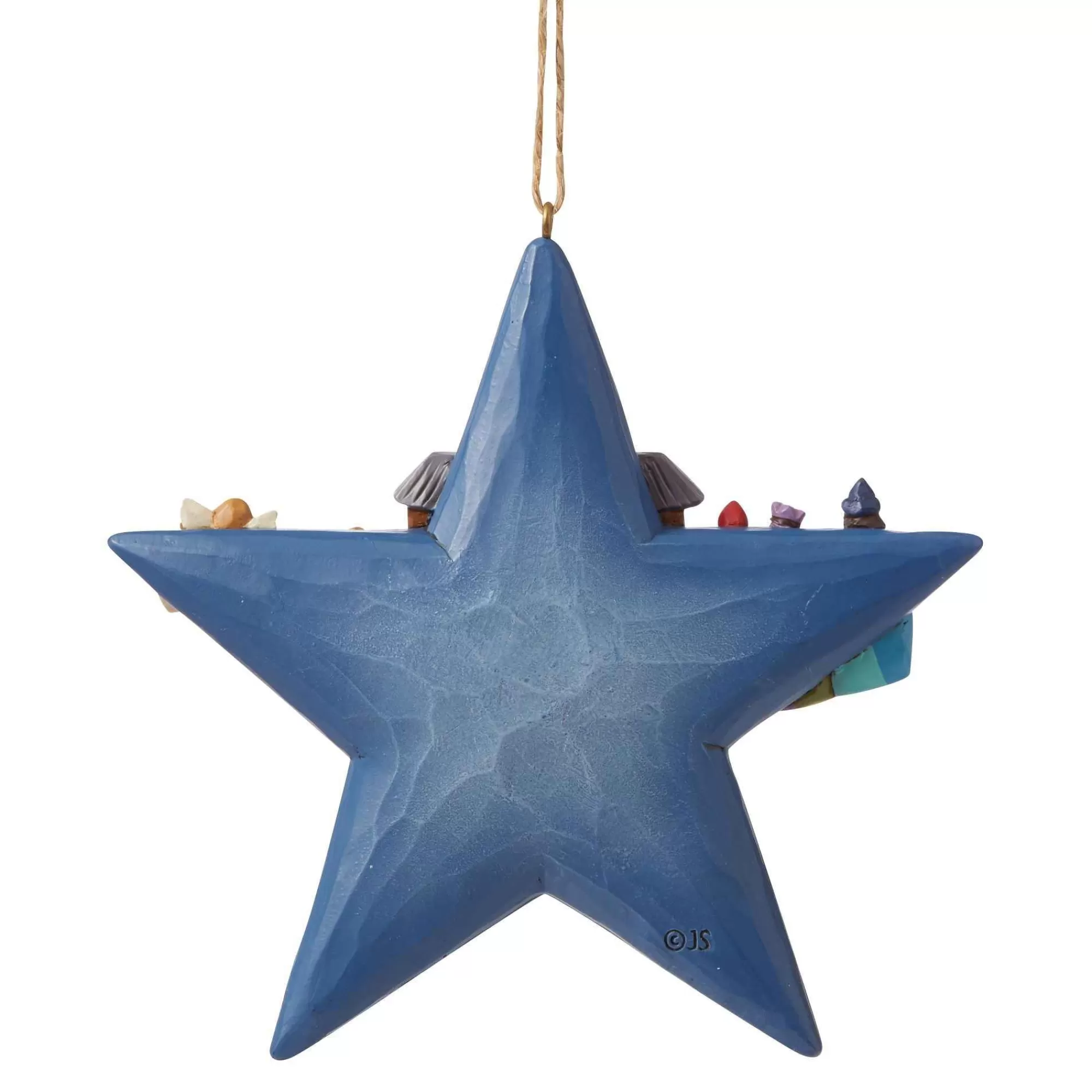 Jim Shore Heartwood Creek Star With Nativity Scene Orn