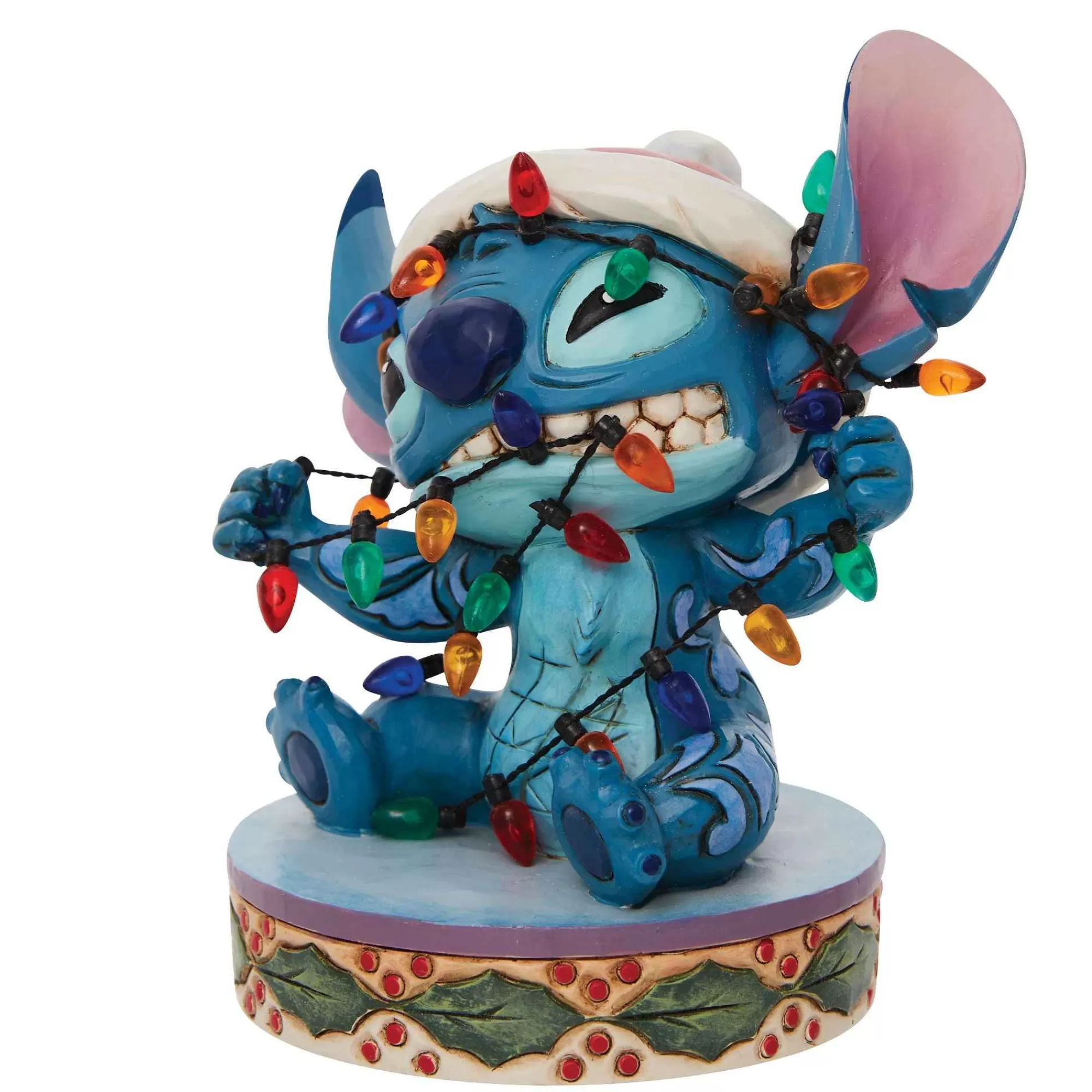 Disney Traditions Stitch Wrapped In Christmas Li