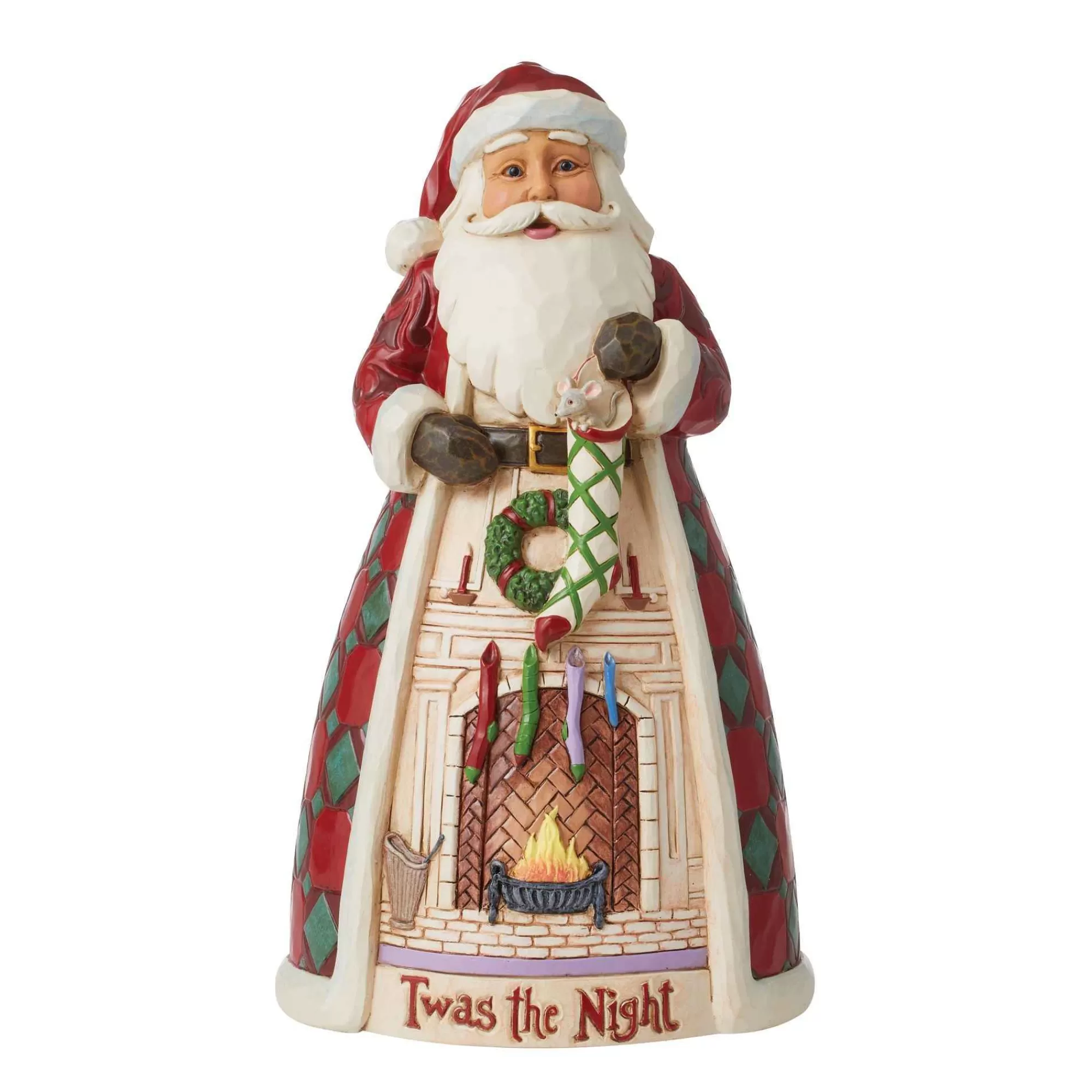 Jim Shore Heartwood Creek Twas The Night Santa Fireplace