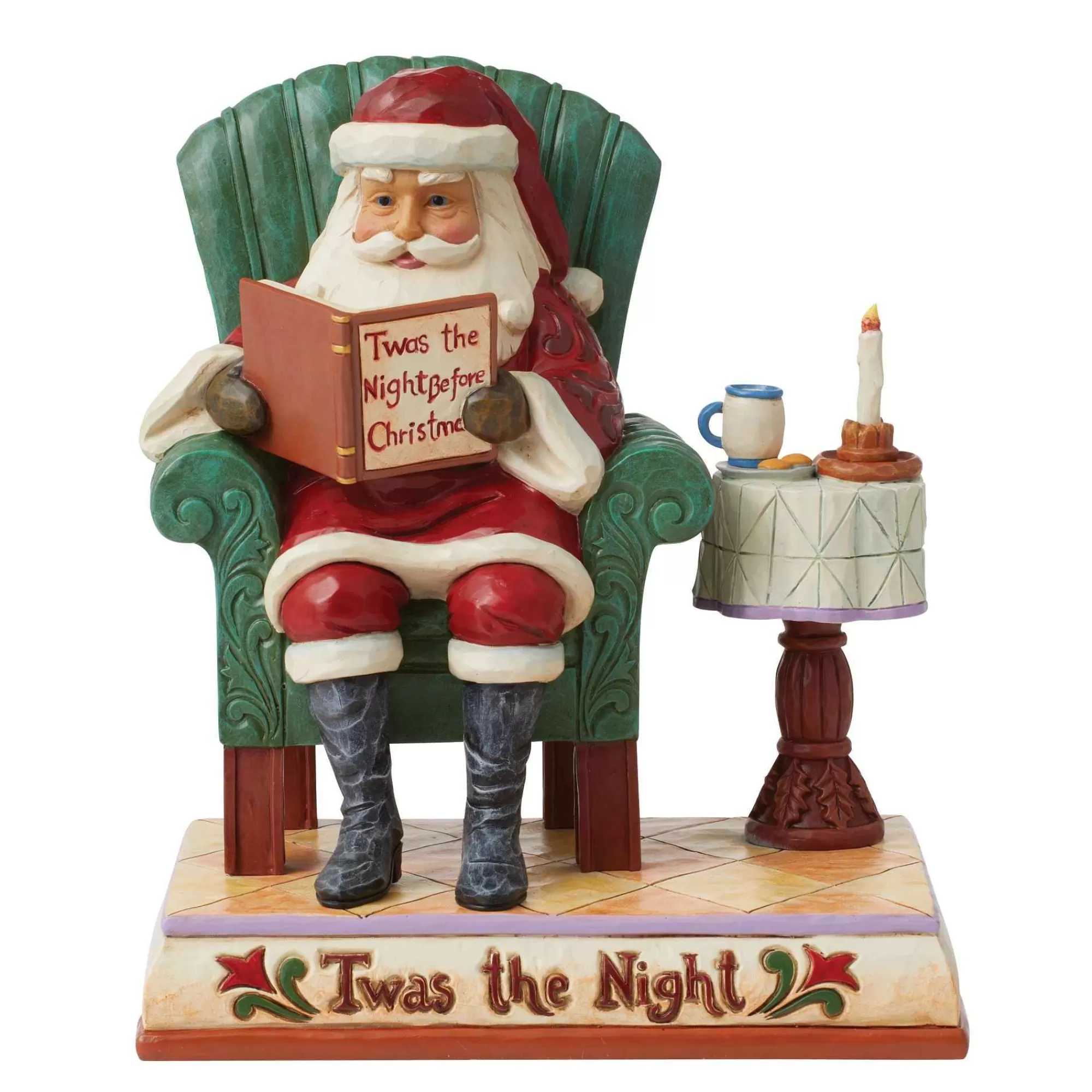 Jim Shore Heartwood Creek Twas The Night Santa Reading