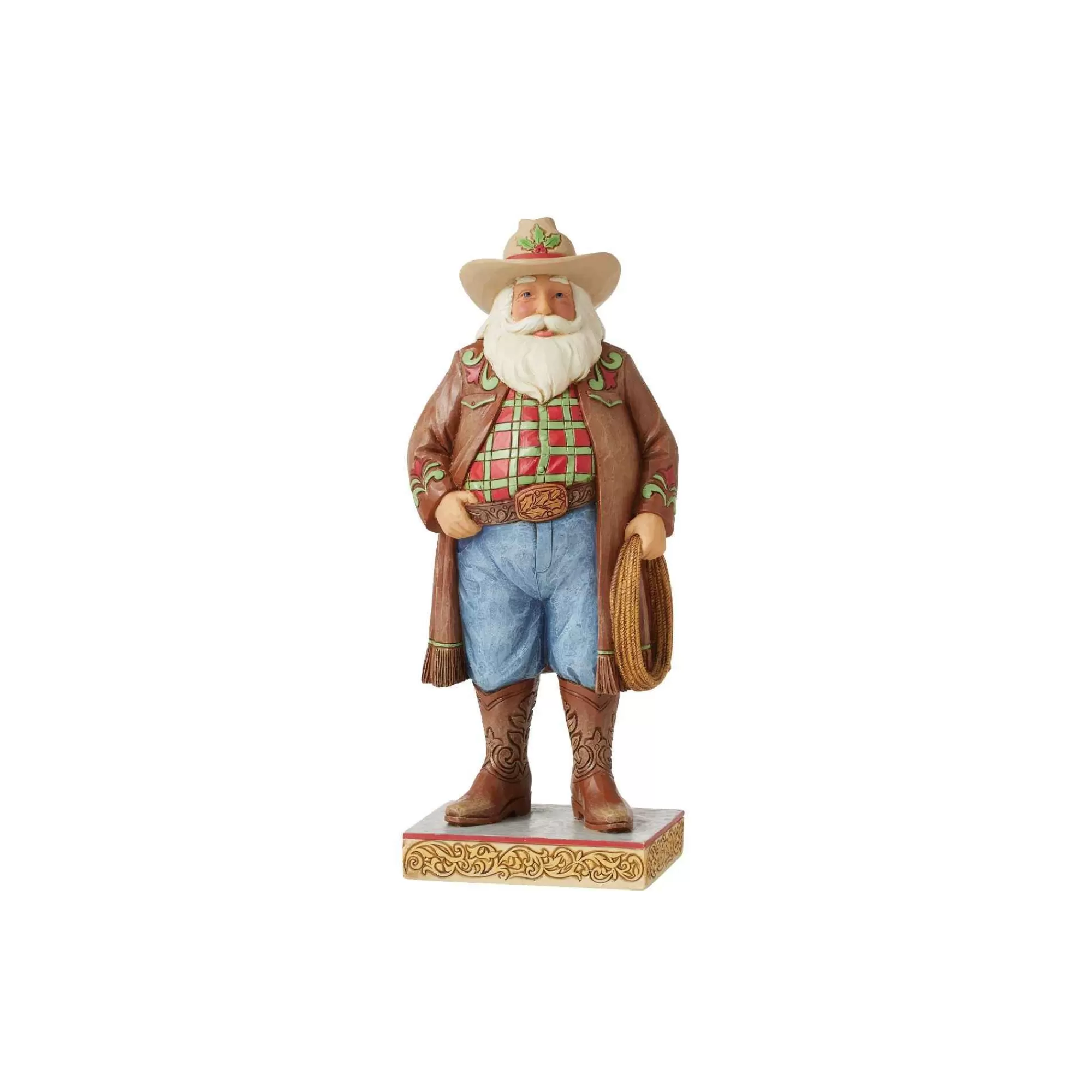 Jim Shore Heartwood Creek Western Santa Figurine