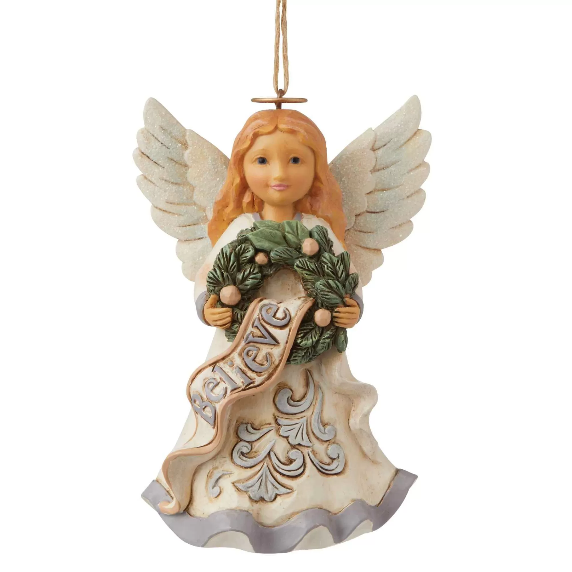 Jim Shore Heartwood Creek White Woodland Believe Angel