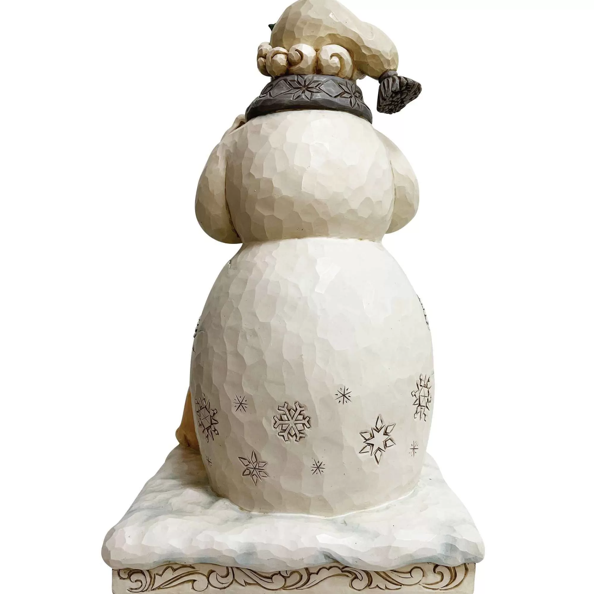 Jim Shore Heartwood Creek White Woodland Snowman Statue