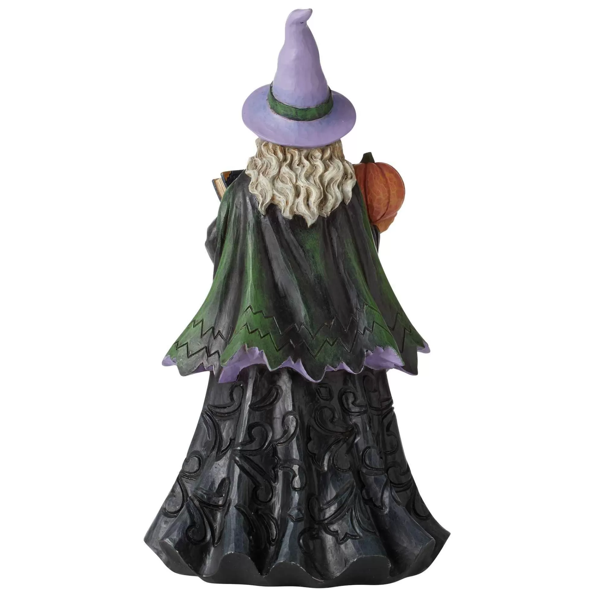 Jim Shore Heartwood Creek Witch With Pumpkin And Scene