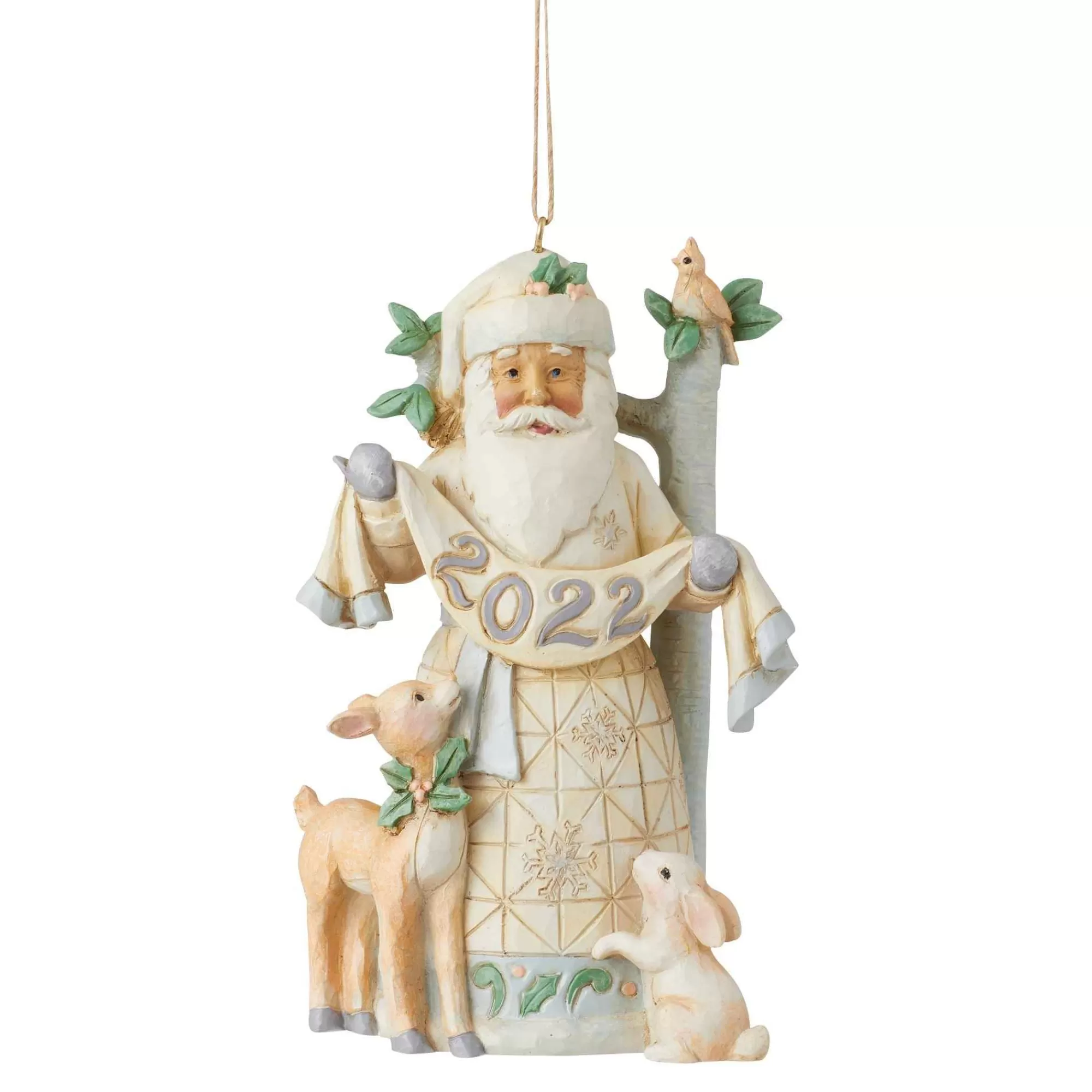 Jim Shore Heartwood Creek Woodland 2022 Santa Ornament