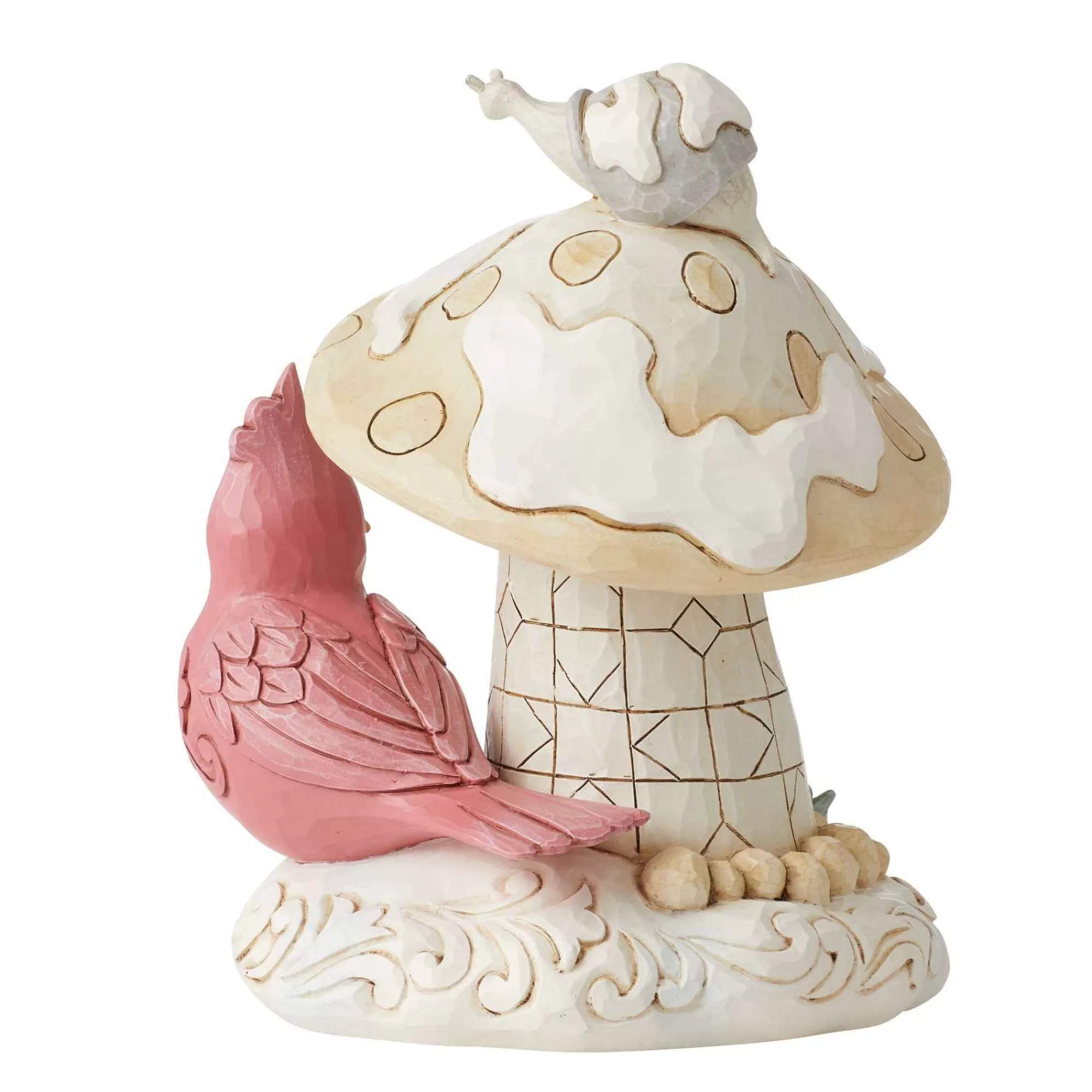 Jim Shore Heartwood Creek Woodland Mushroom House/Bird