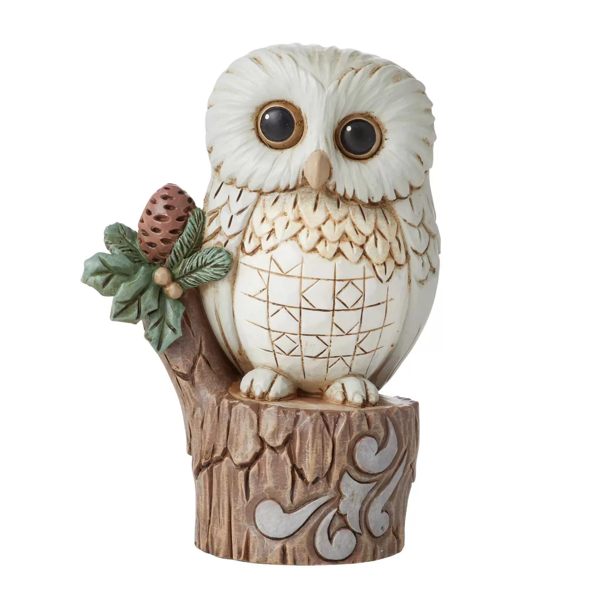 Jim Shore Heartwood Creek Woodland Owl On Tree Stump