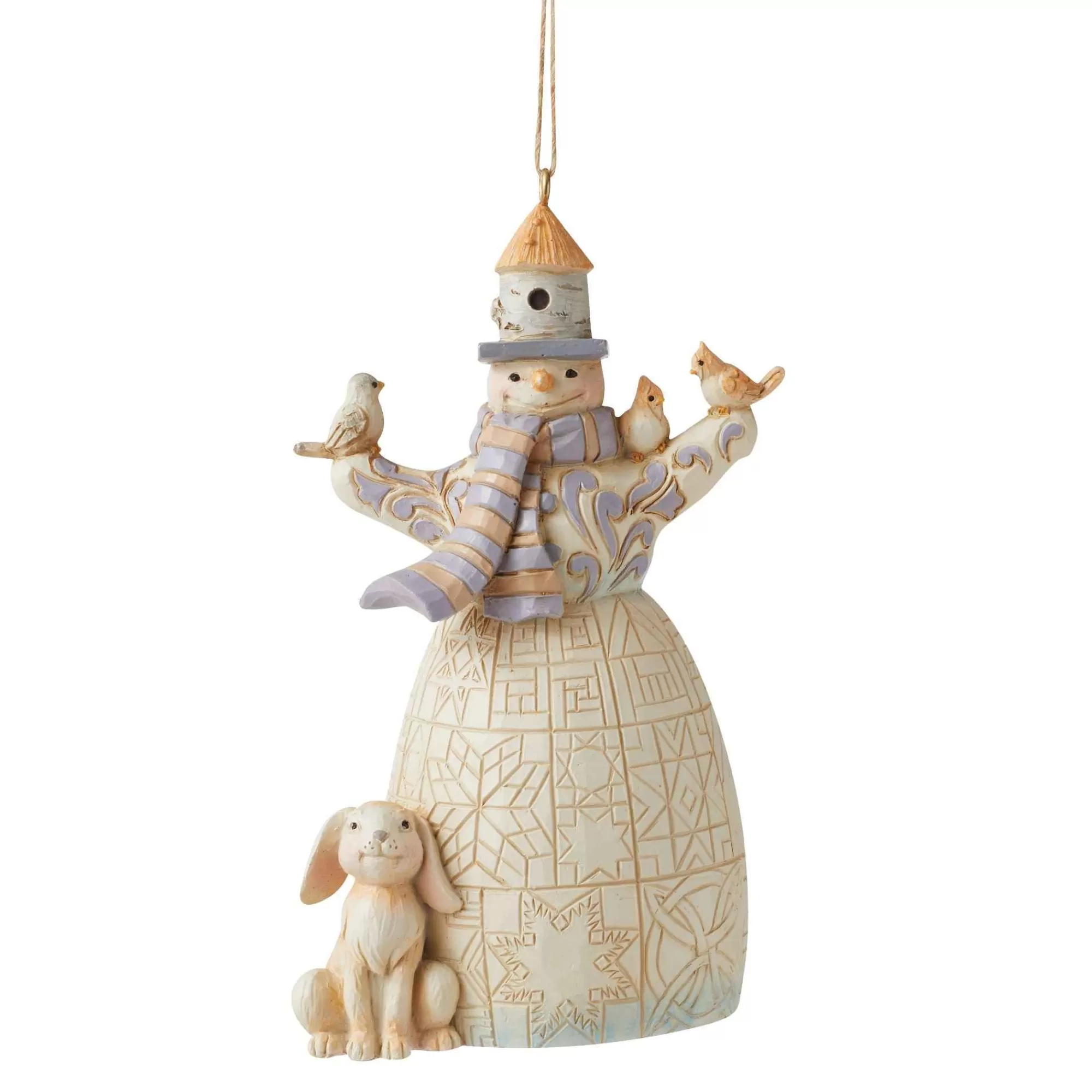 Jim Shore Heartwood Creek Woodland Snowman Ornament